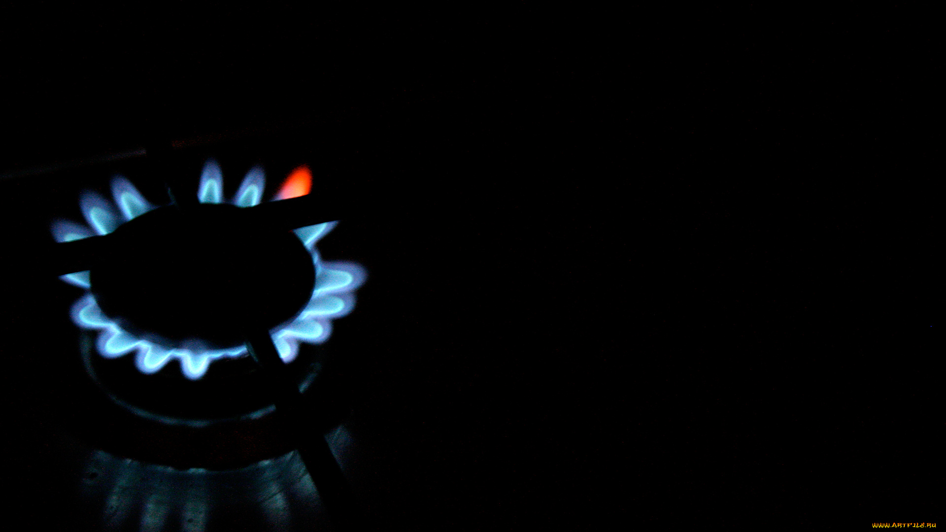 синее, пламя, разное, другое, горелка, газ, огонь