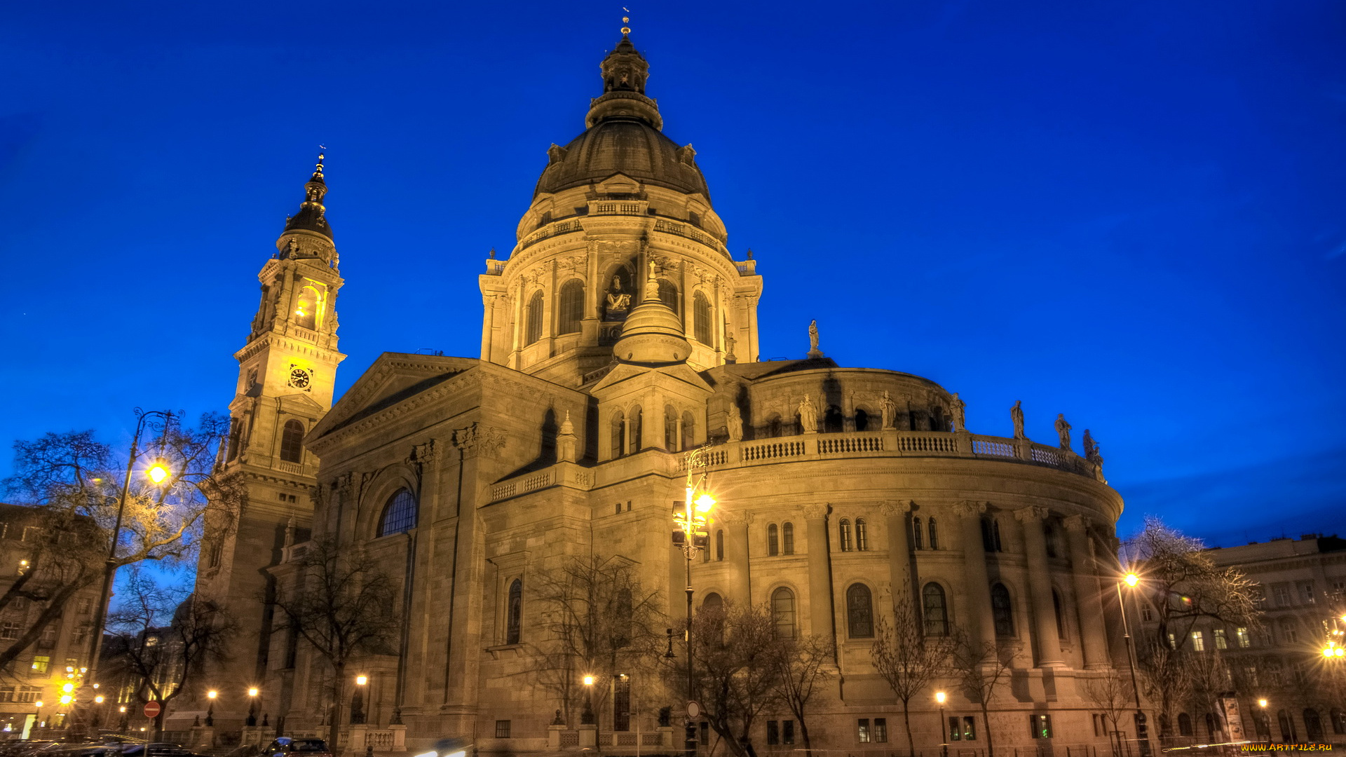 венгрия, будапешт, города, ночь, огни