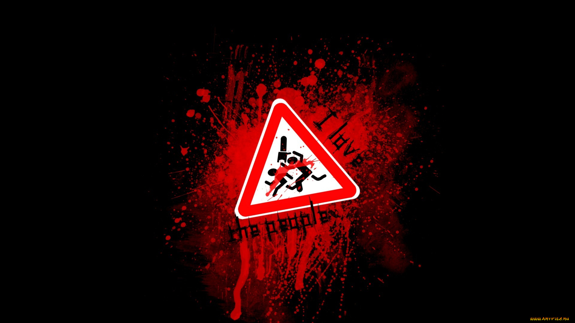 юмор, приколы, blood, я, люблю, людей, кровь, уступи, дорогу, love, the, people, знак