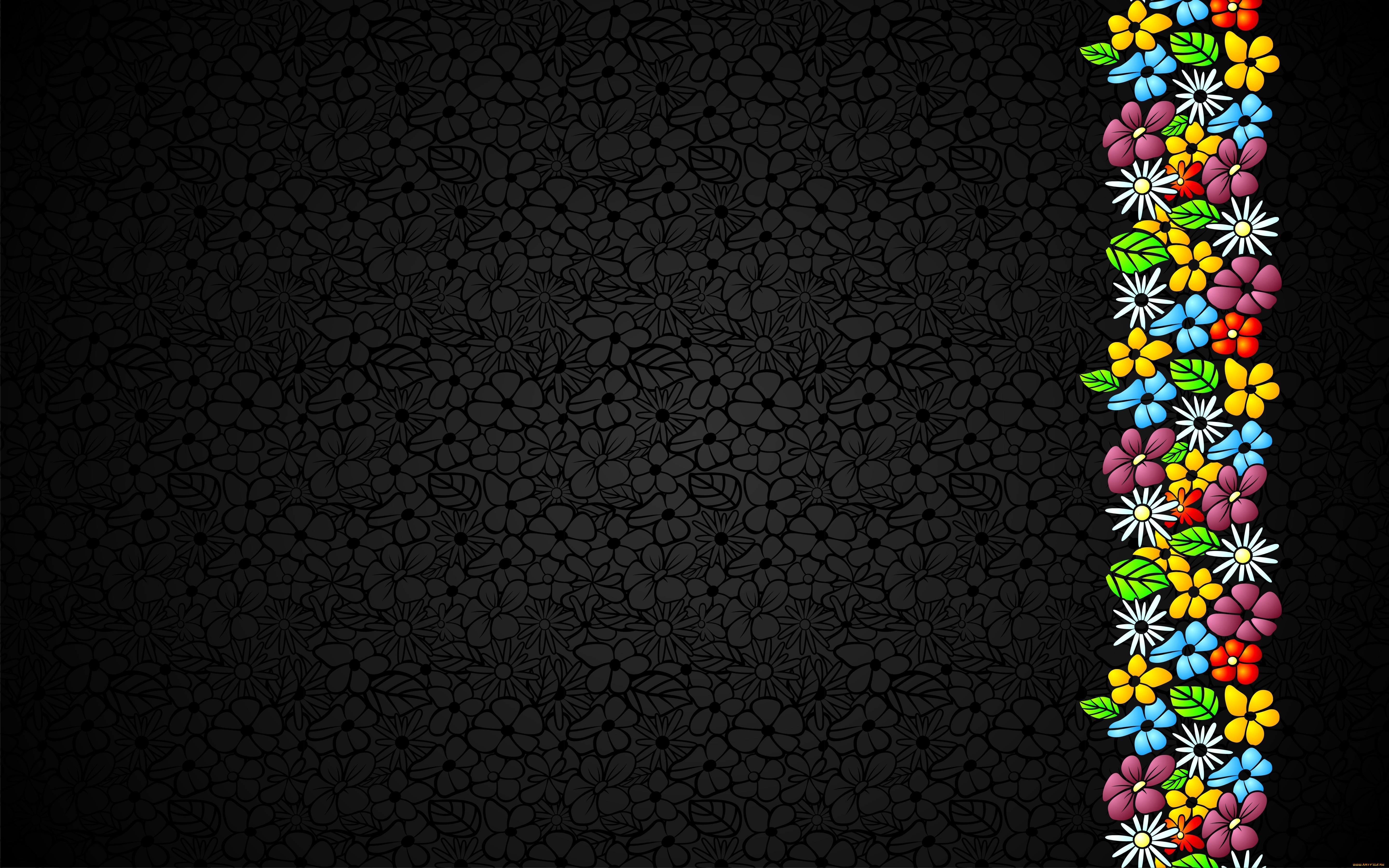 разное, текстуры, цветочки, текстура, чб, минимализм