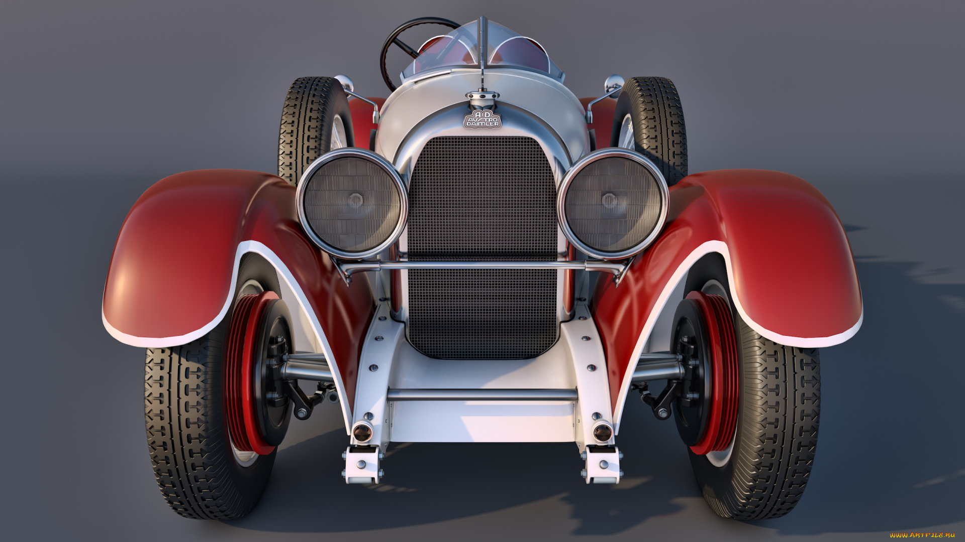 автомобили, 3д, torpedo, daimler, austro, 1929