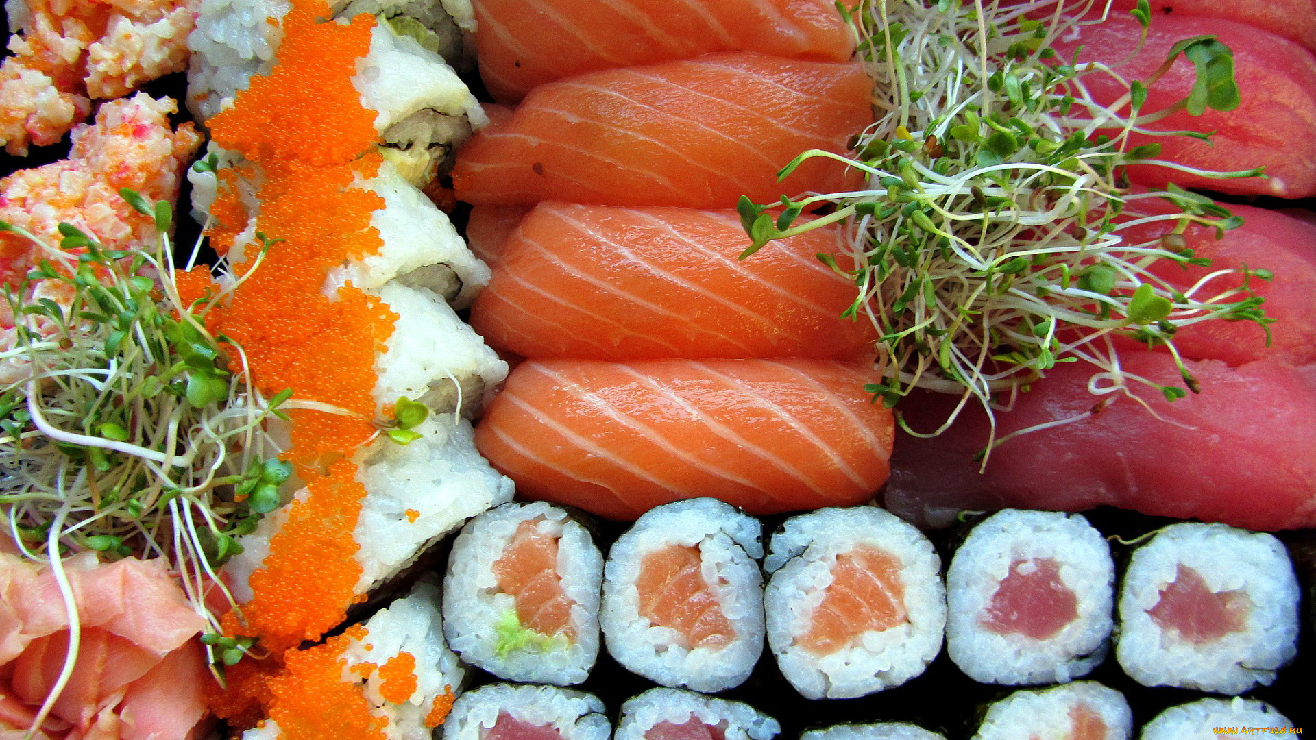 еда, рыба, , морепродукты, , суши, , роллы, кресс, икра, роллы, суши