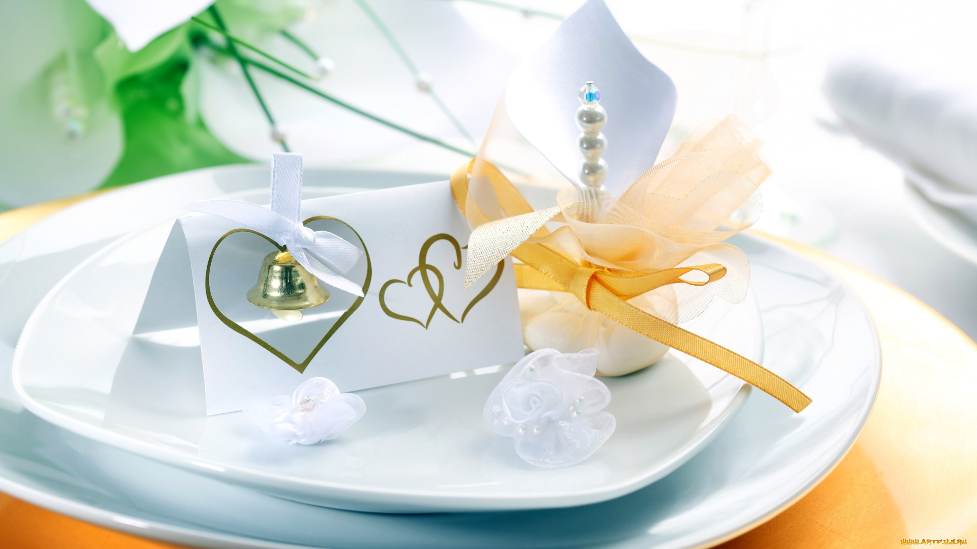 интерьер, декор, , отделка, , сервировка, бантики, сердечки, колокольчик