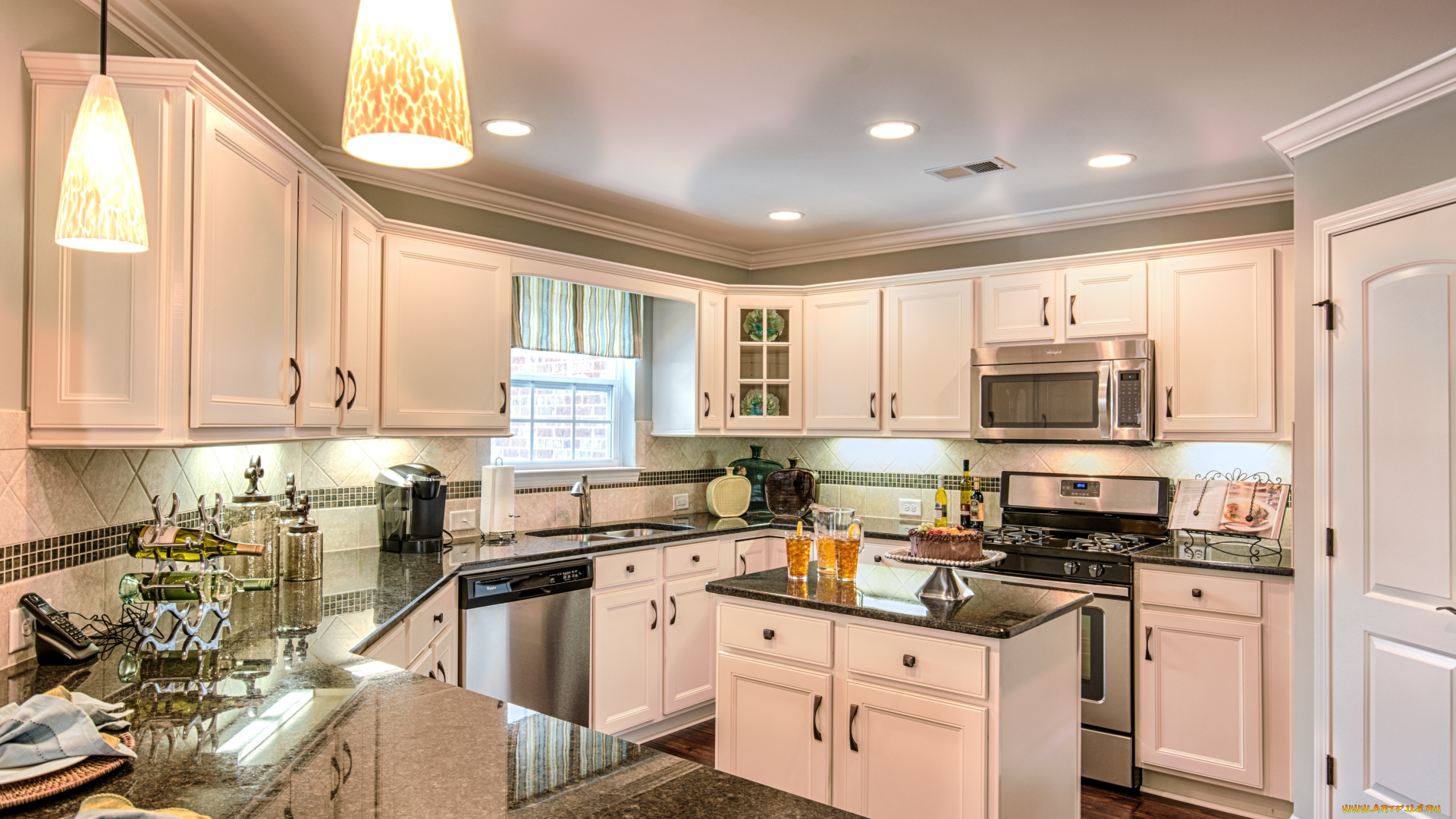 интерьер, кухня, бытовая, техника, мебель