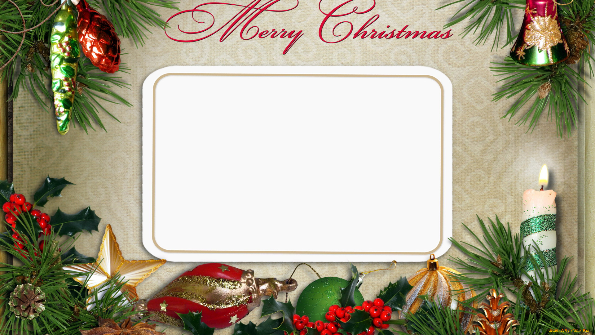 праздничные, -, разное, , новый, год, поздравление, записка, остролист, шишки, колокольчик