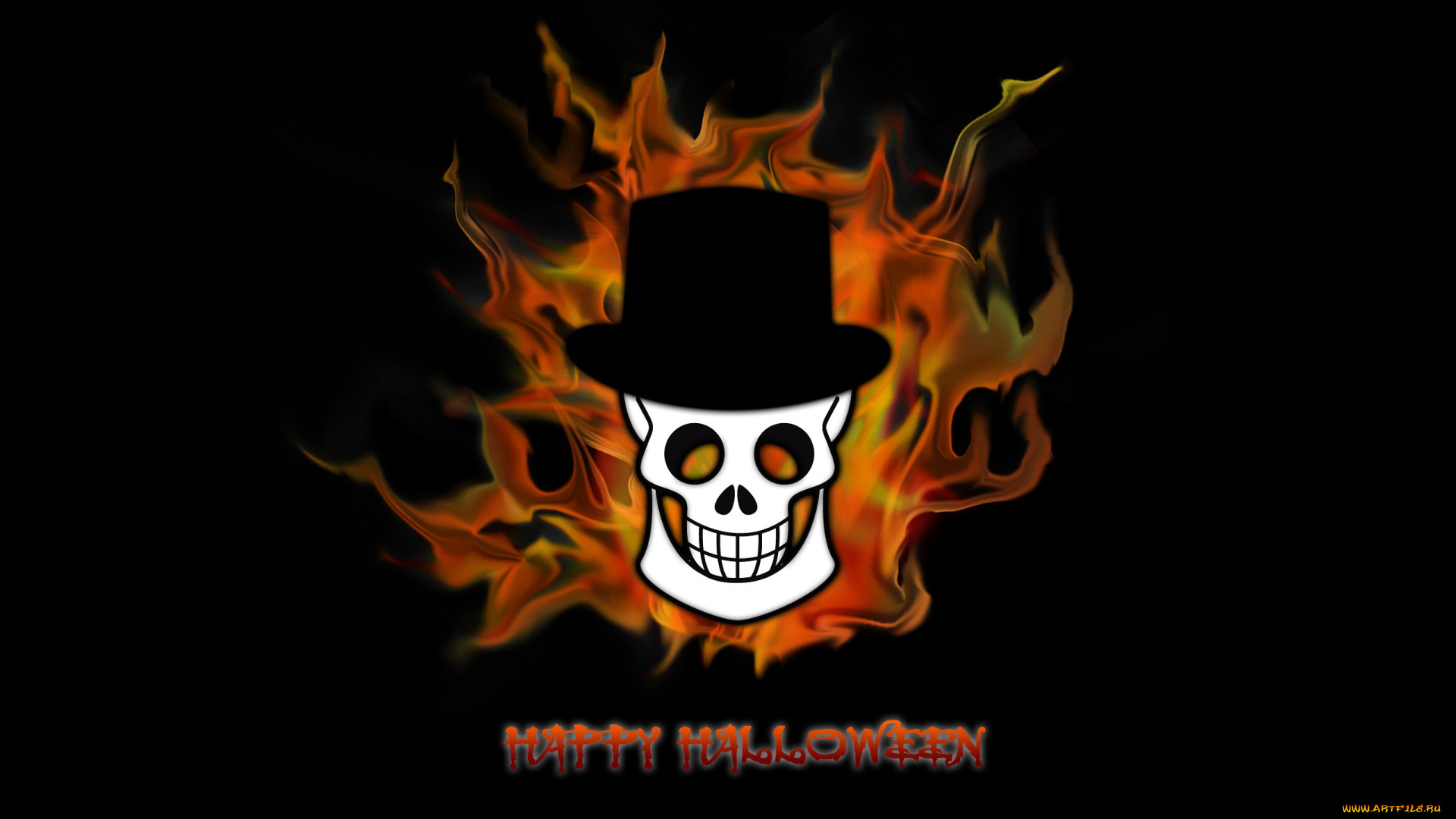 праздничные, хэллоуин, череп, шляпа