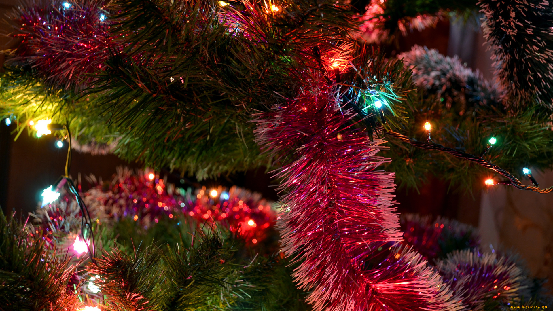 праздничные, мишура, , гирлянды, , цветы, лампочки, елка, игрушки