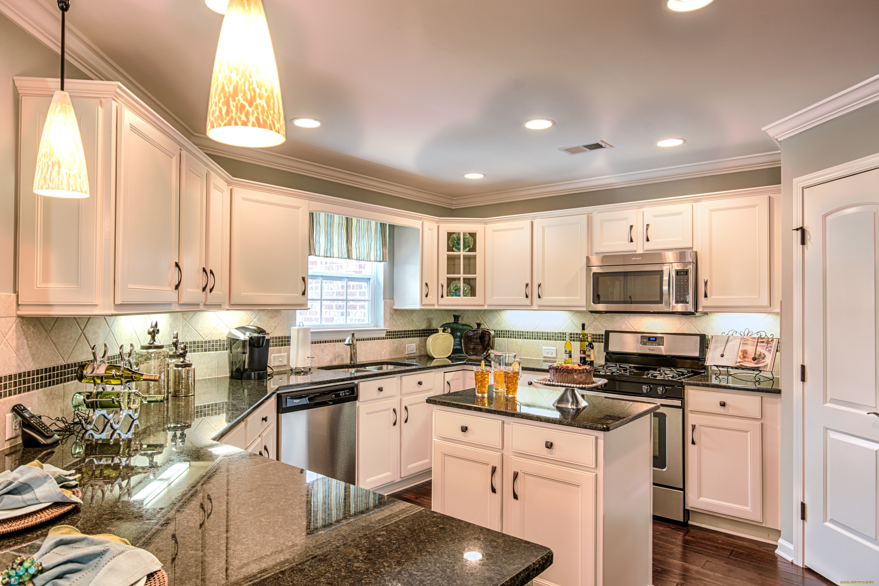 интерьер, кухня, бытовая, техника, мебель