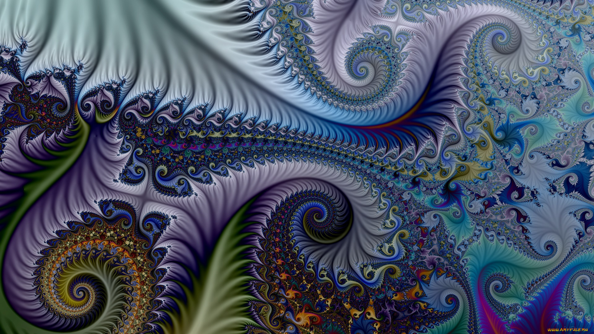 3д, графика, фракталы, , fractal, узор, фон, цвета