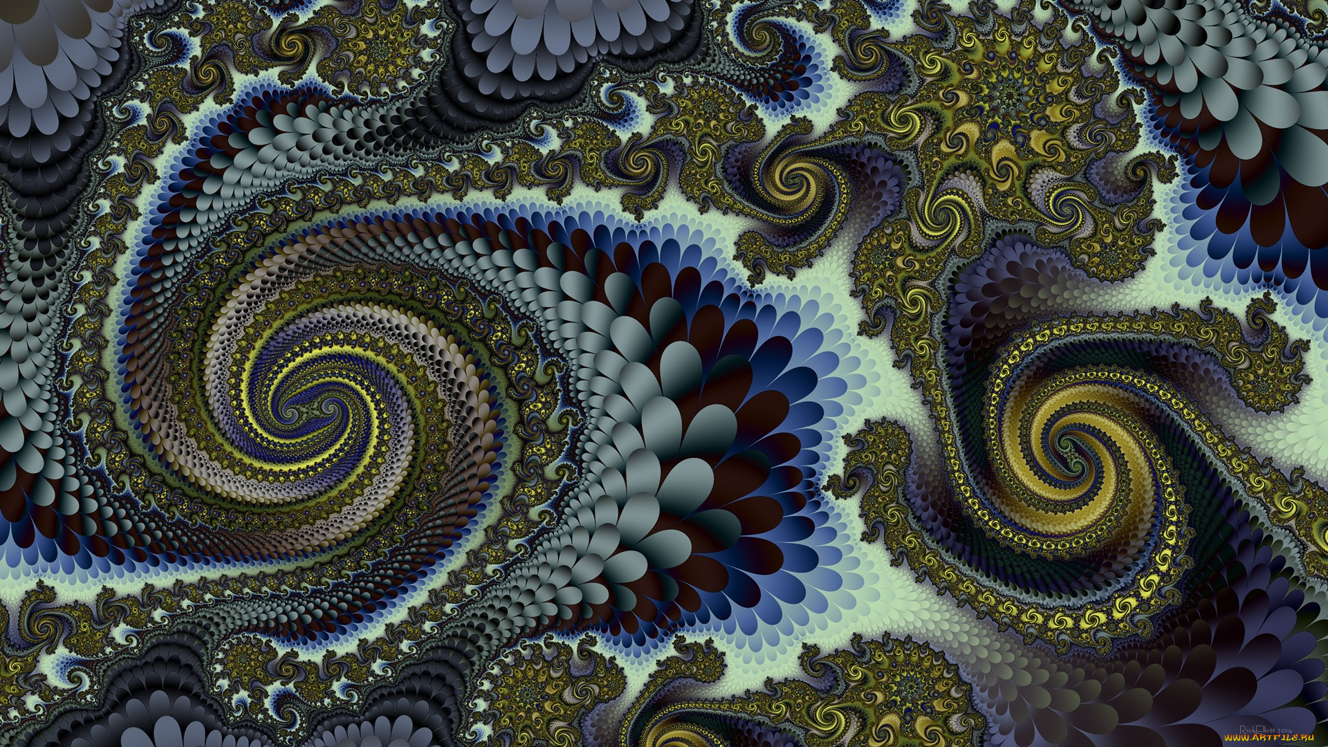 3д, графика, фракталы, , fractal, узор, фон, цвета