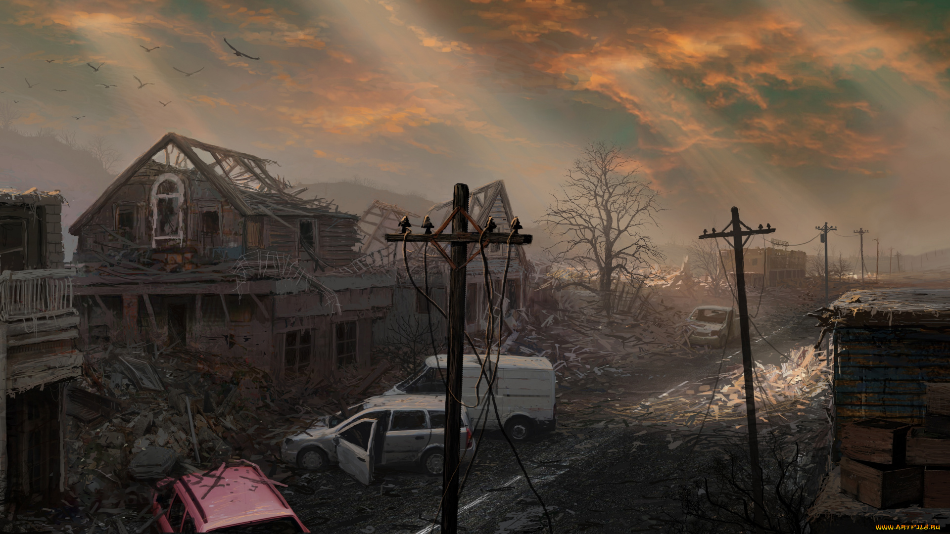 фэнтези, иные, миры, , иные, времена, иной, постапокалипсис, запустение, мир, разрушения