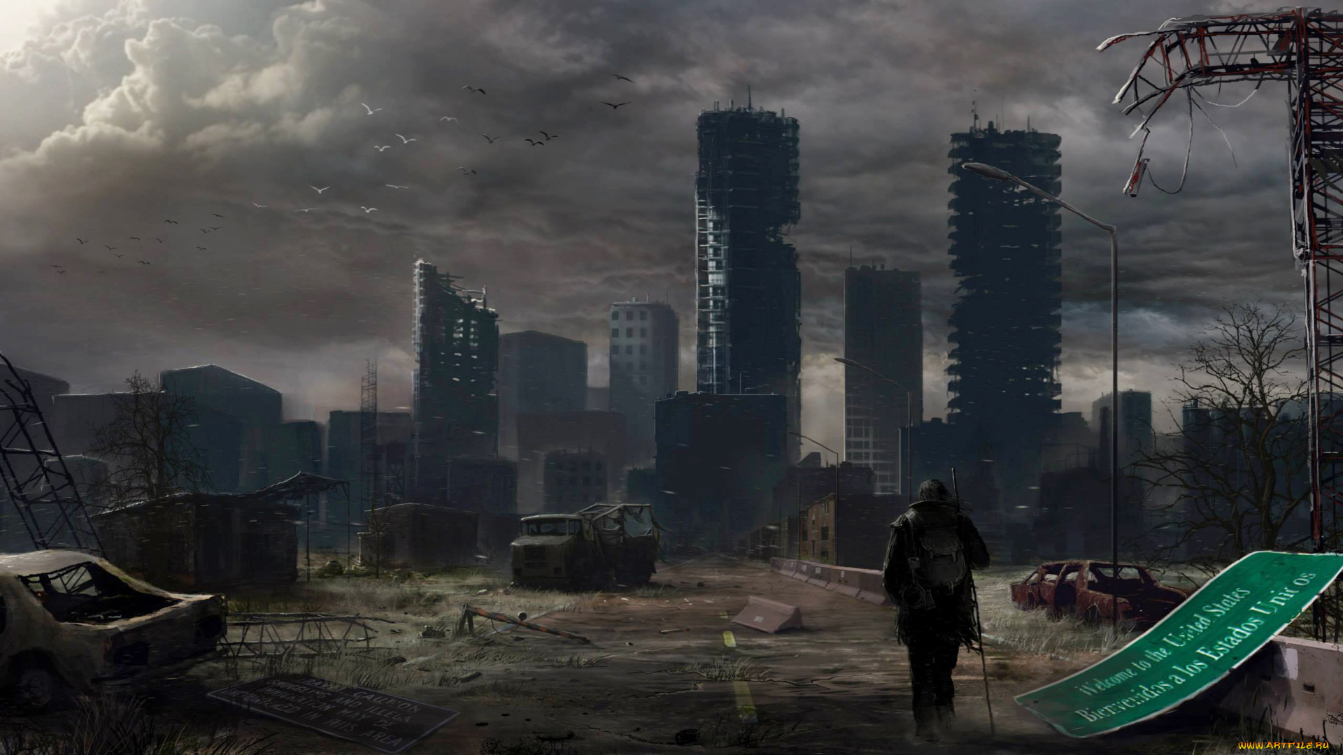 фэнтези, иные, миры, , иные, времена, выживший, постапокалипсис, разрушения, небоскребы, мегаполис, мужчина