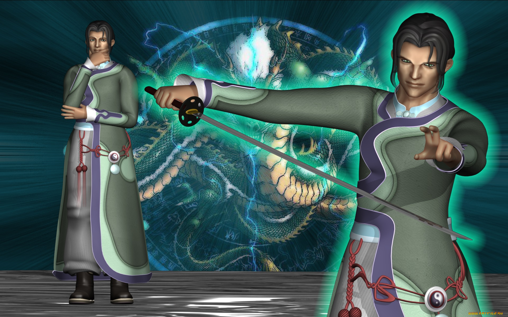 3д, графика, аниме, , anime, фон, оружие, мальчики