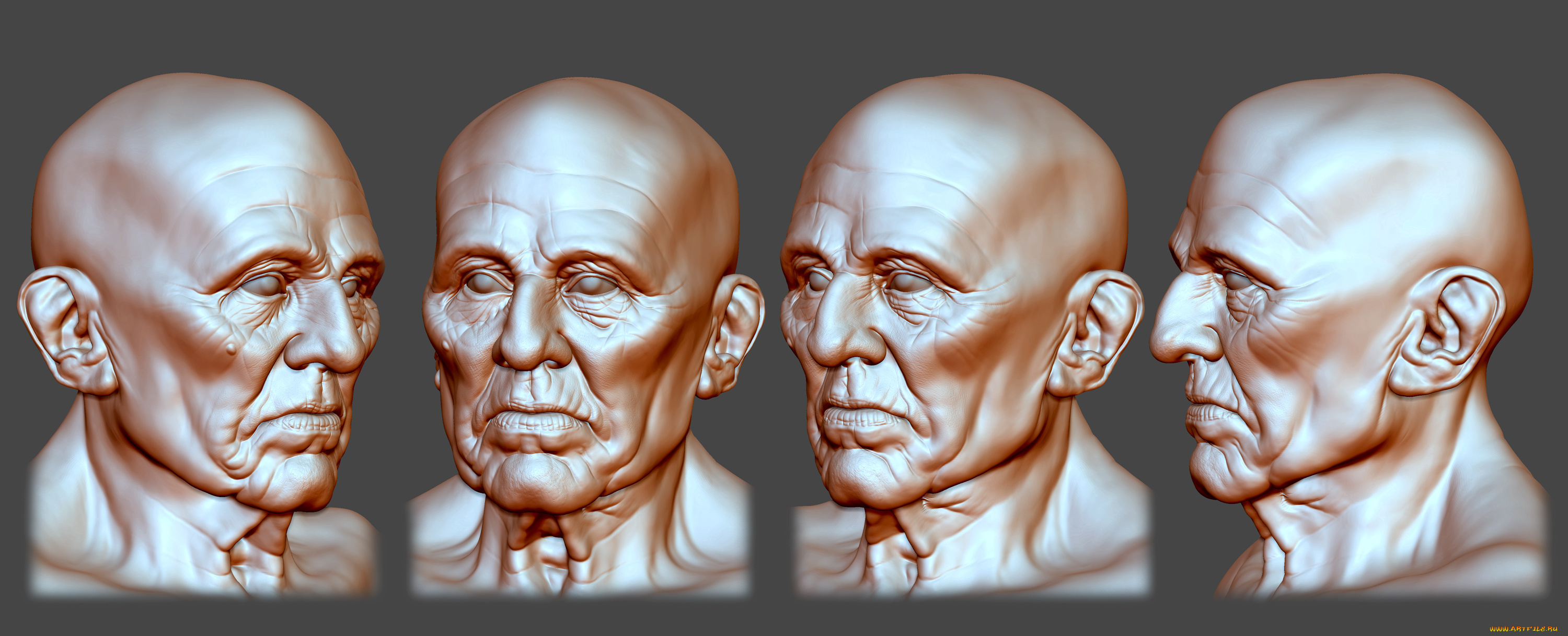 3д, графика, _science, fiction, лицо, фон