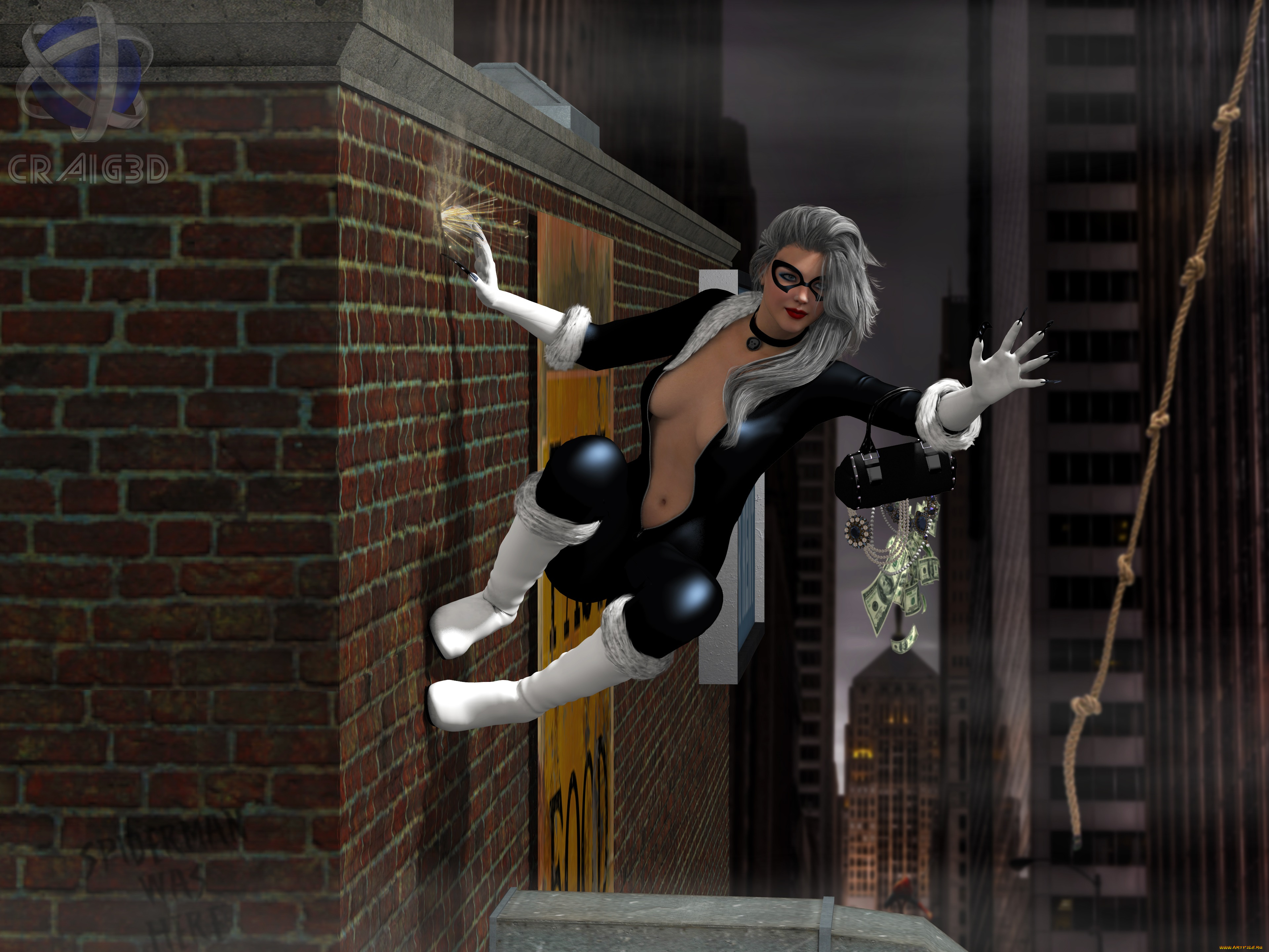 3д, графика, фантазия, , fantasy, стена, фон, взгляд, девушка