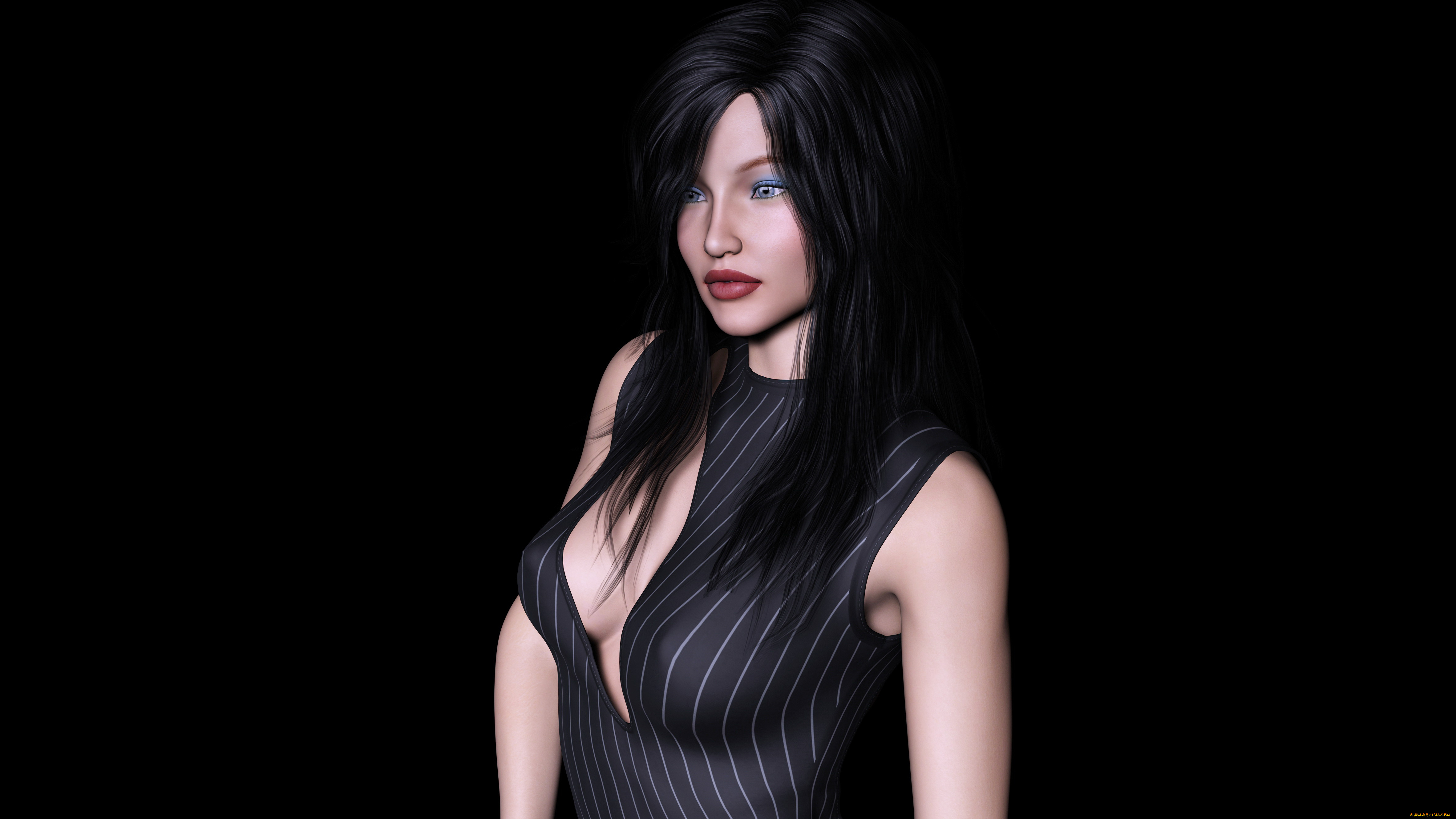 3д, графика, люди, , people, фон, взгляд, девушка