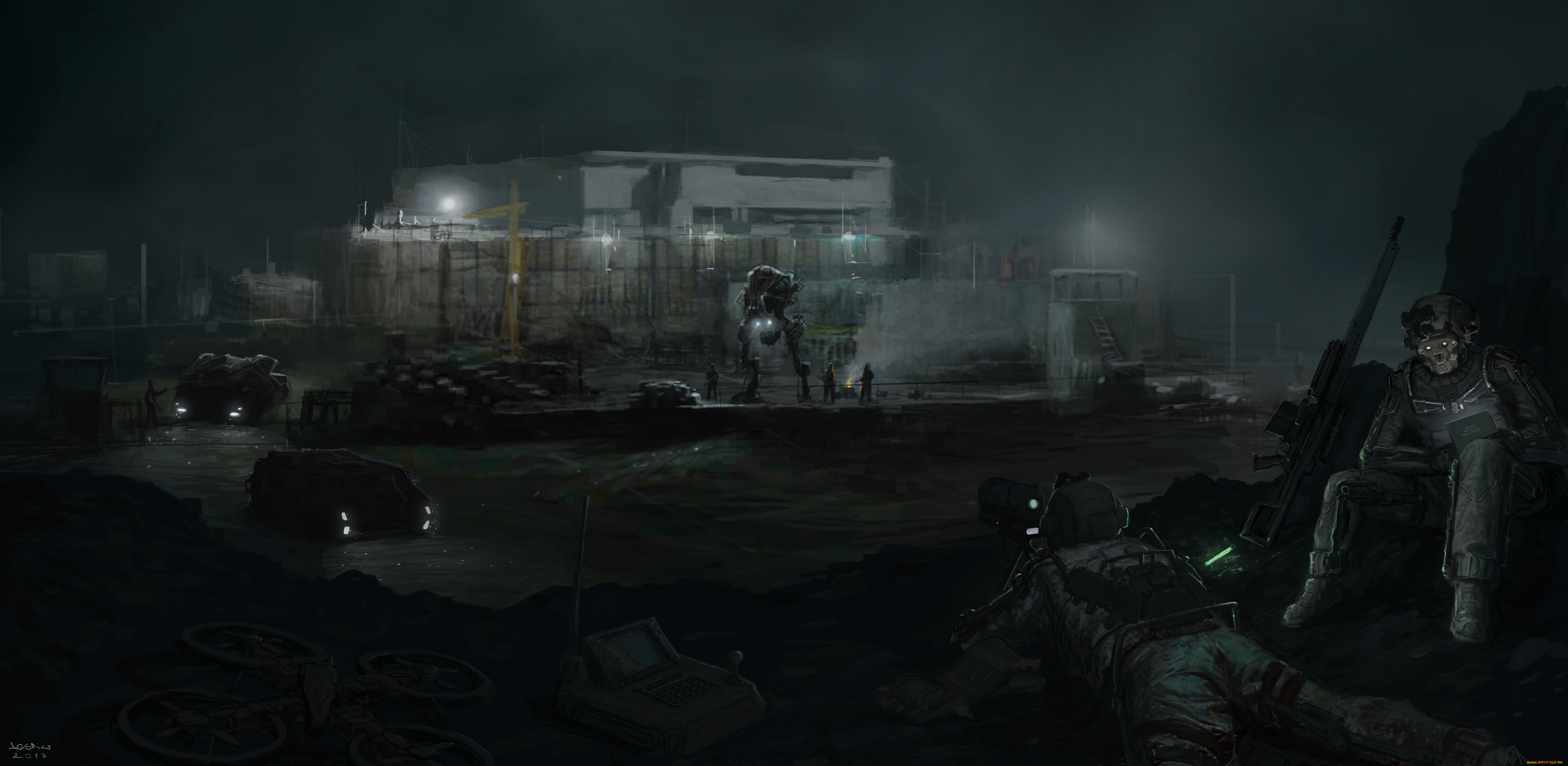 фэнтези, иные, миры, , иные, времена, дрон, оружие, робот, база, слежка, солдаты, будущее