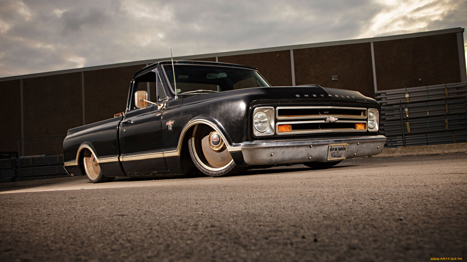 автомобили, custom, pick-up, chevy