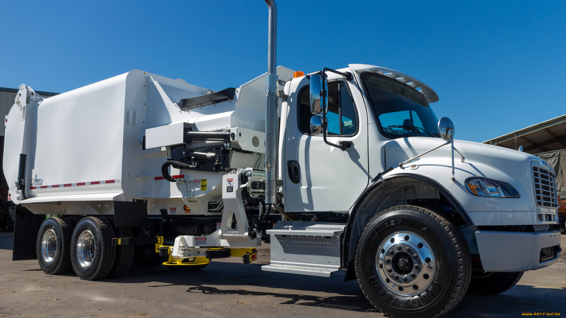 автомобили, мусоровозы, мусорщик