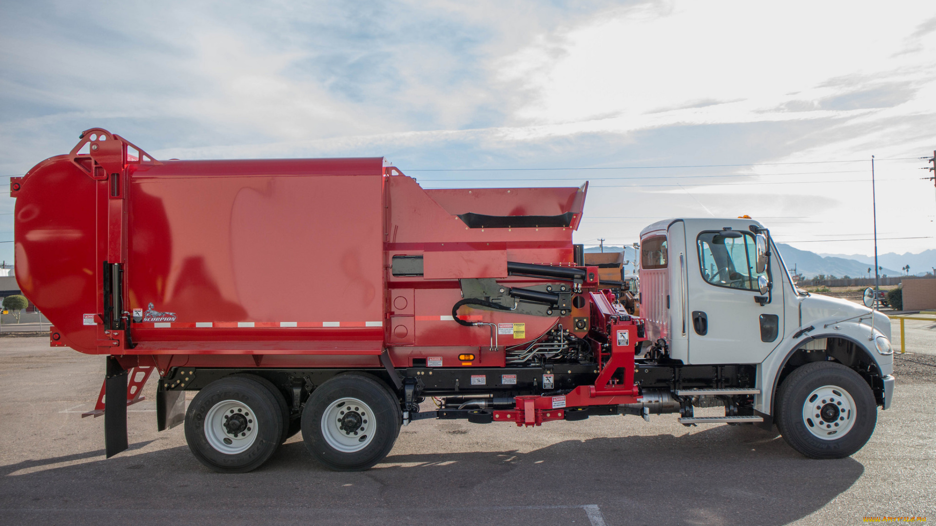 автомобили, мусоровозы, мусорщик