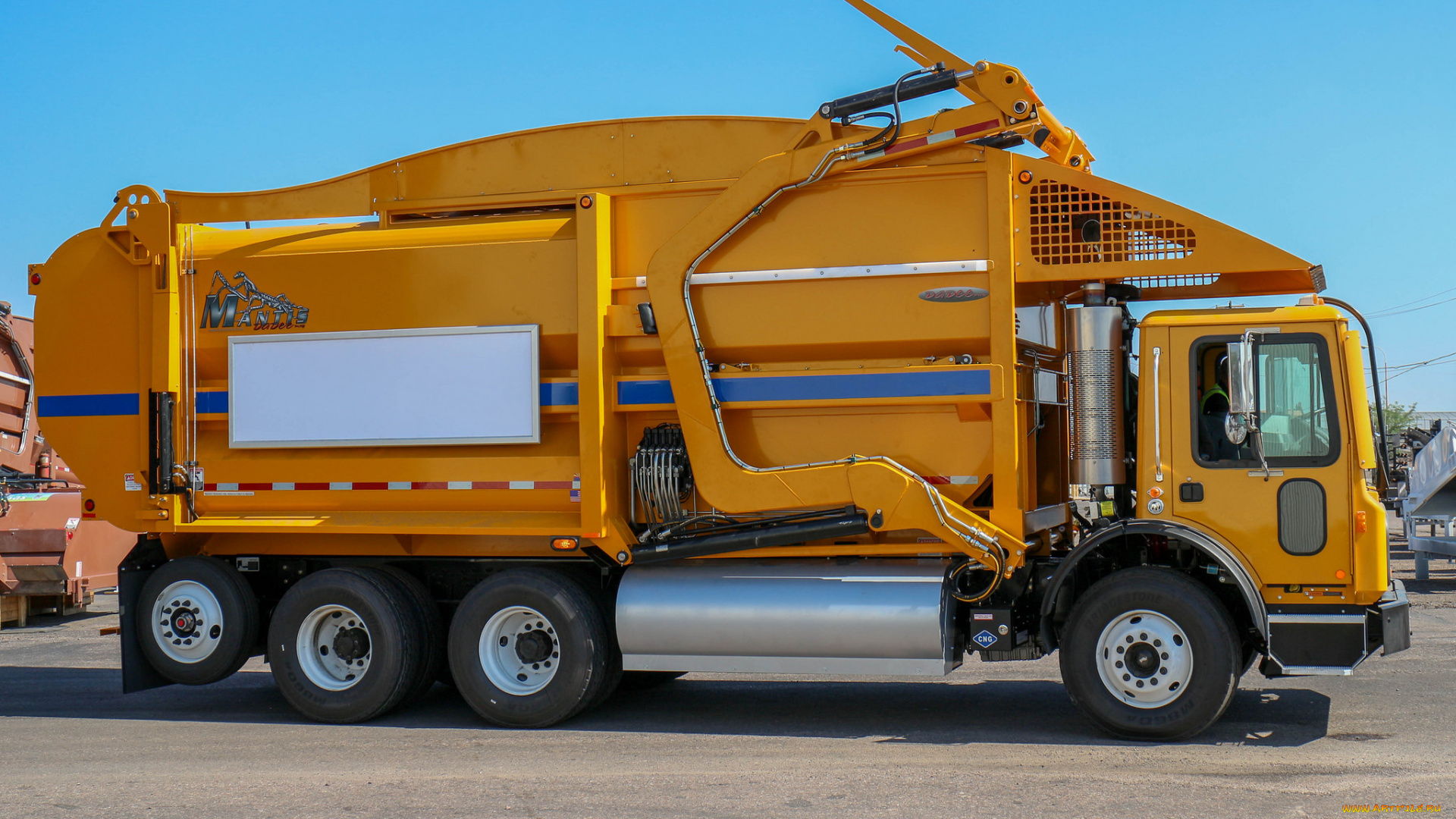 автомобили, мусоровозы, мусорщик