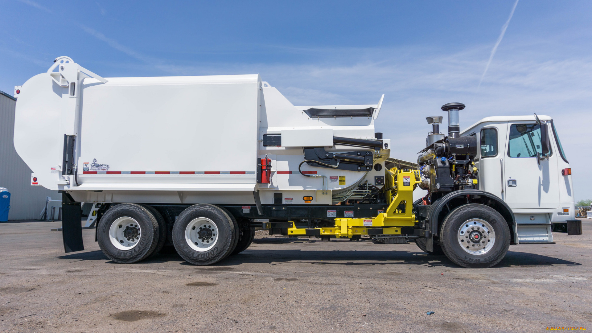 автомобили, мусоровозы, мусорщик