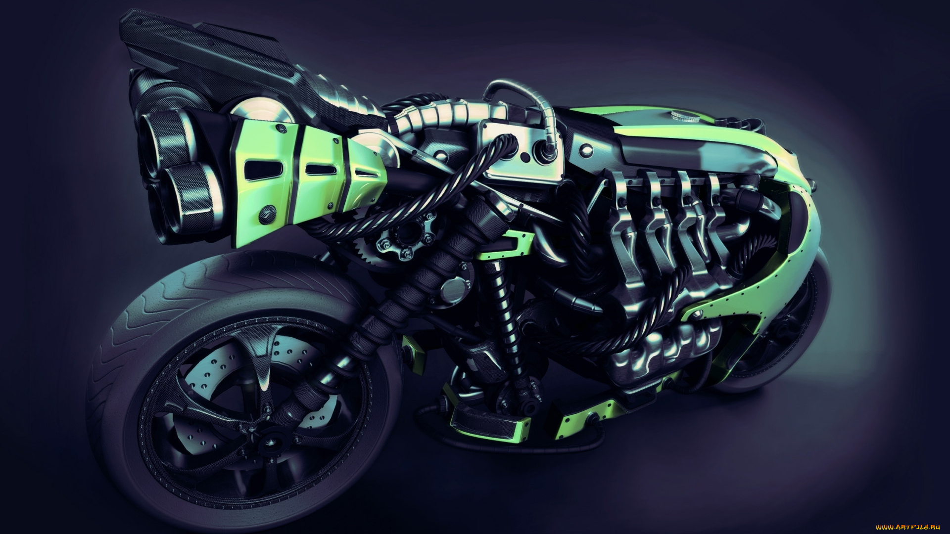 мотоциклы, 3d