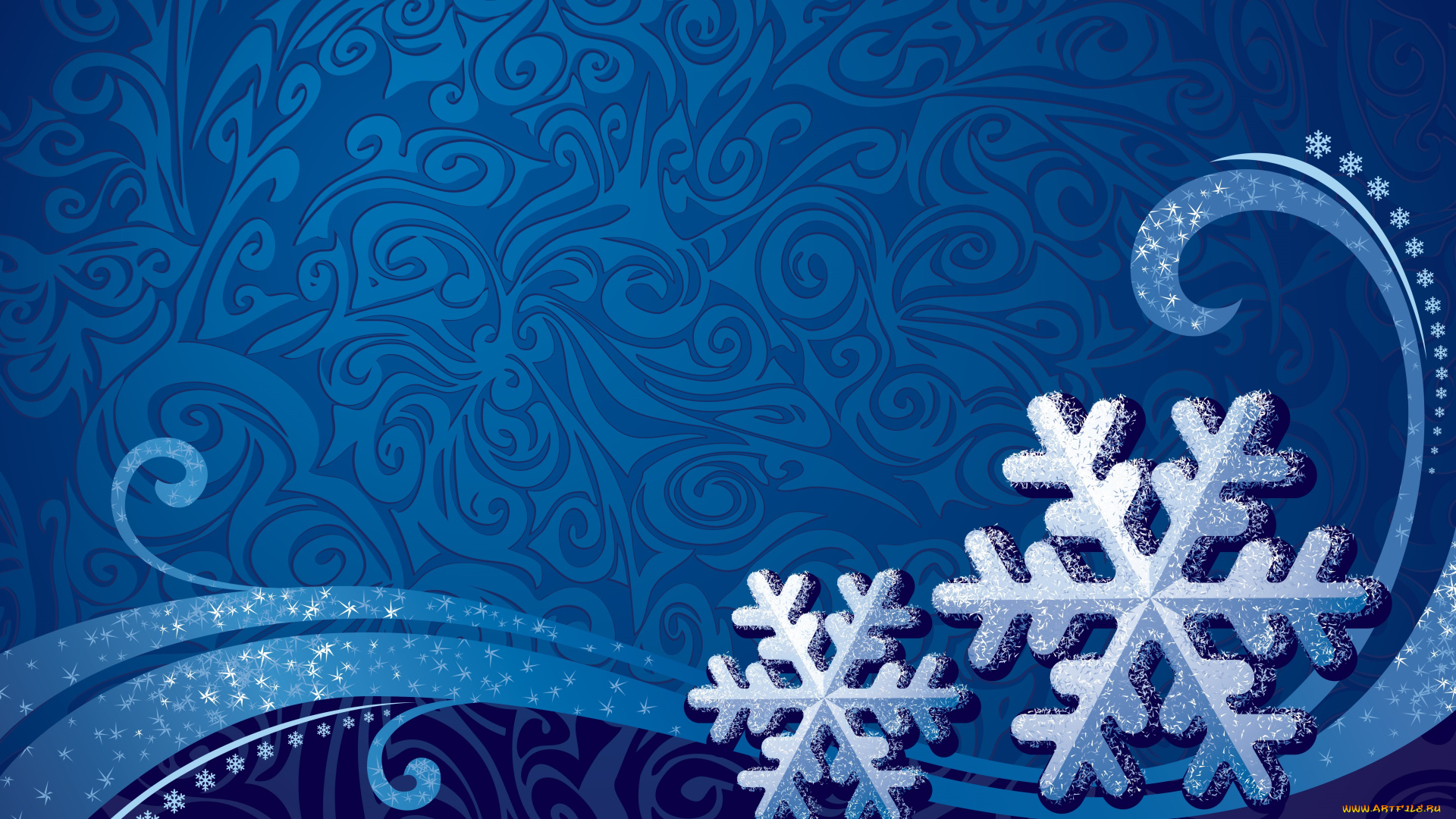 векторная, графика, природа, , nature, узоры, снежинки, фон