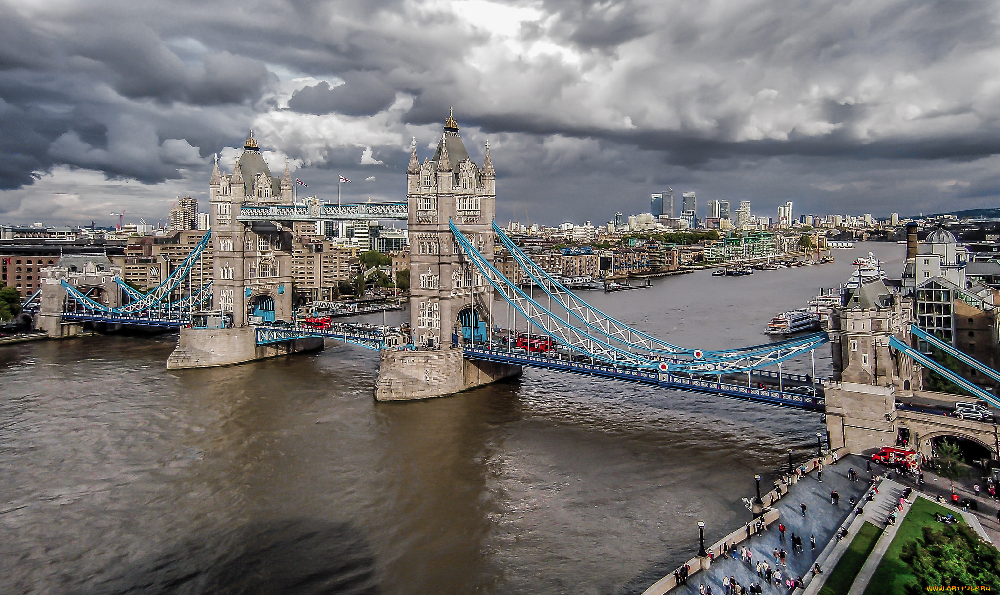 london, tower, bridge, города, лондон, , великобритания, река, мост
