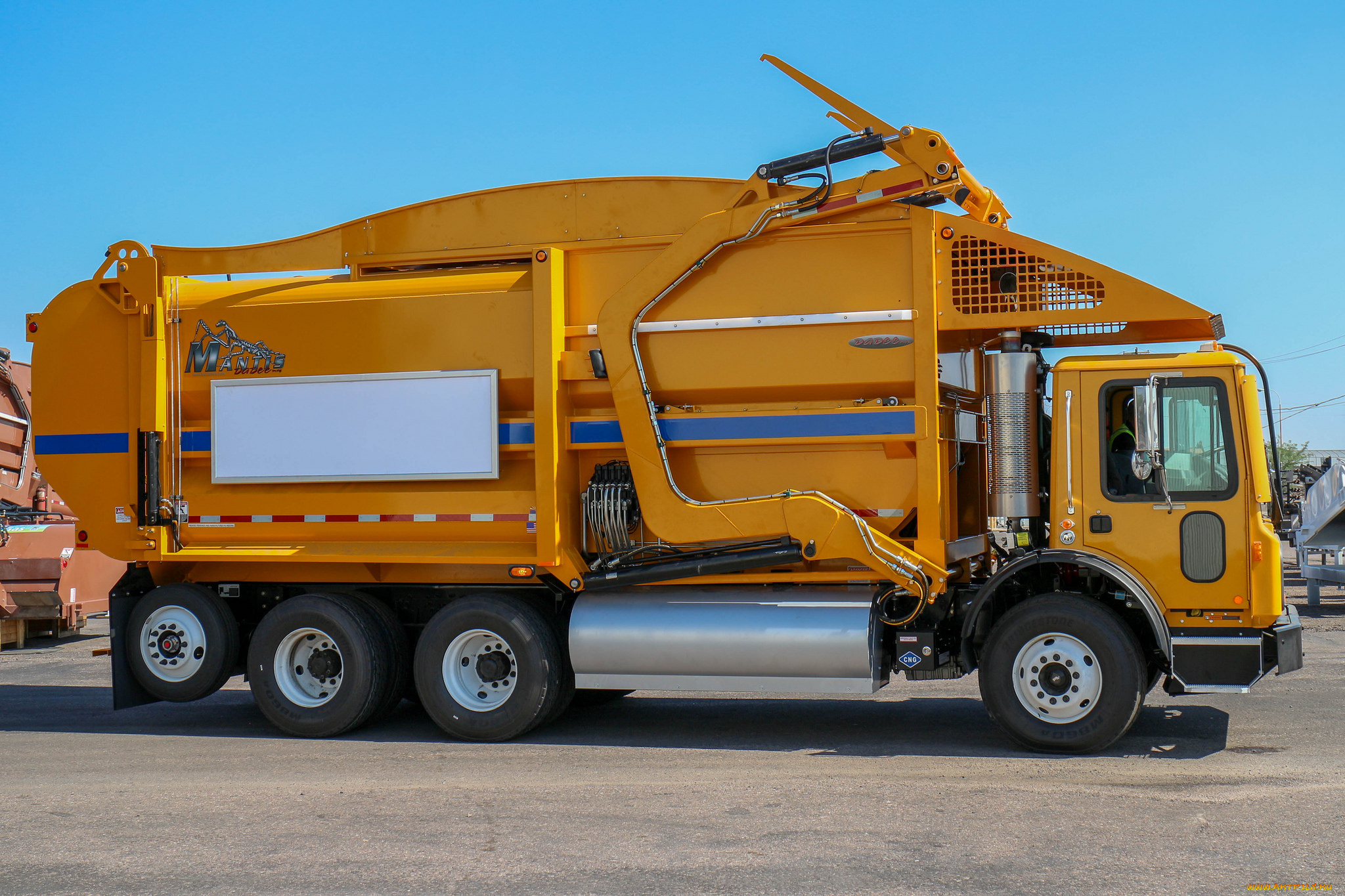 автомобили, мусоровозы, мусорщик