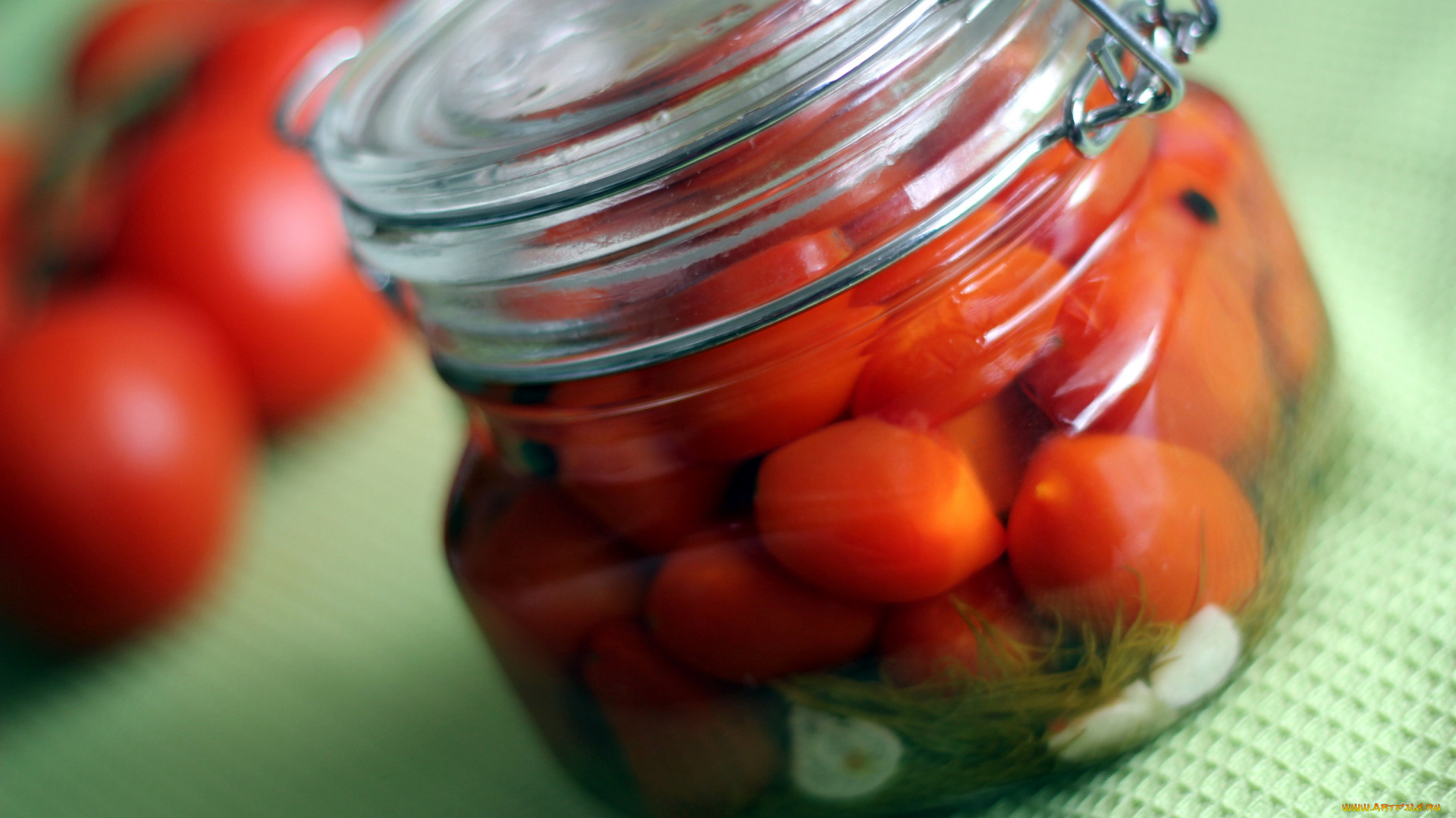 еда, консервация, черри, помидоры, маринад, банка