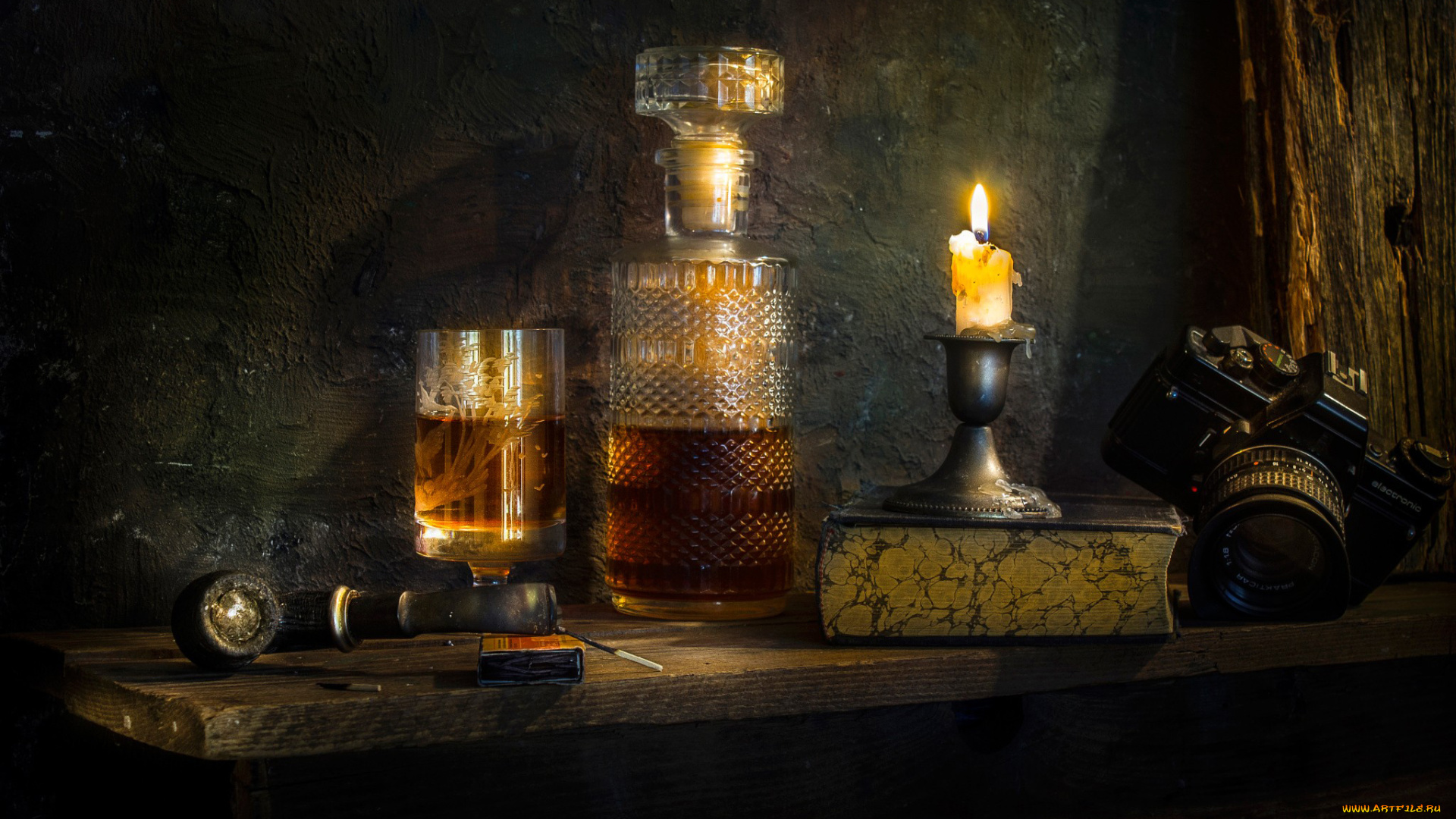 еда, напитки, , вино, графин, бокал, свеча