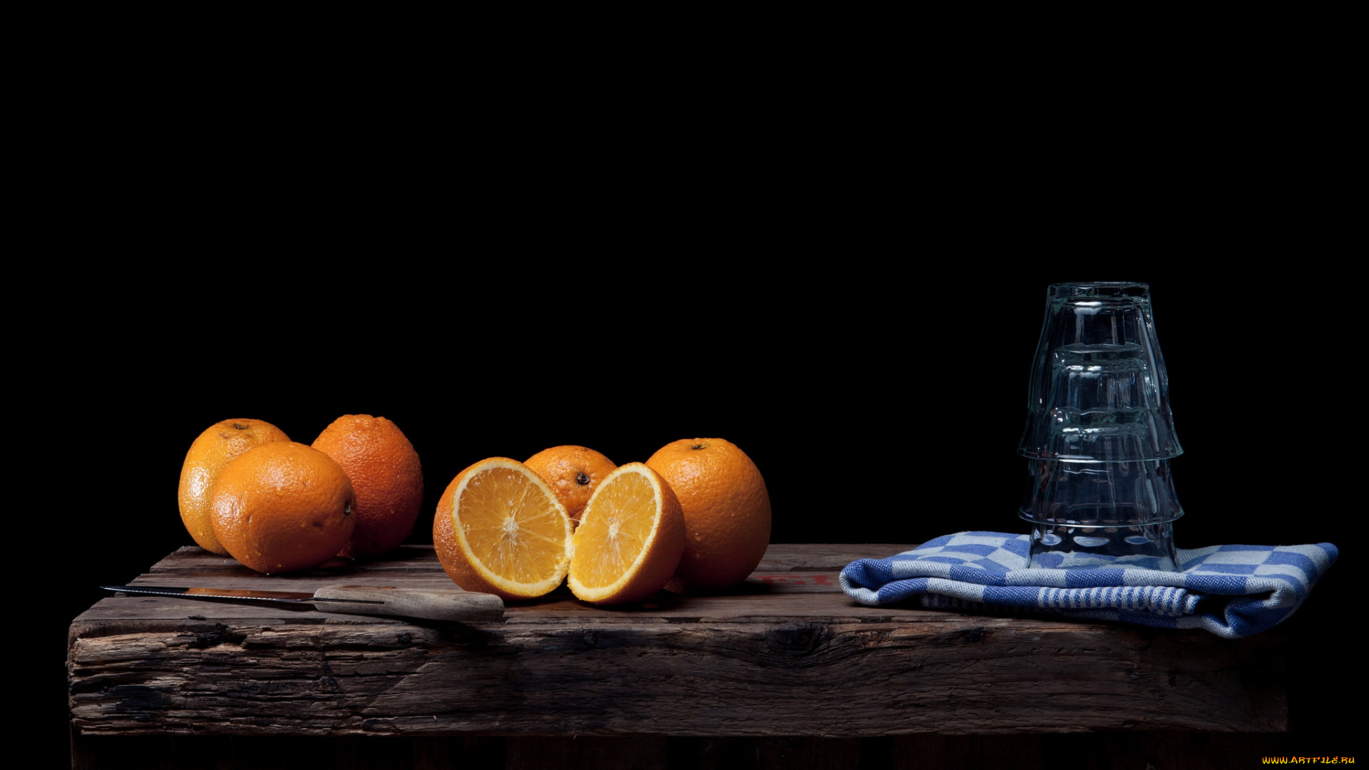 еда, натюрморт, стаканы, цитрусы