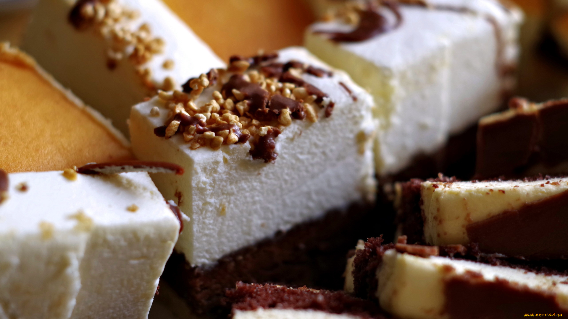 еда, пирожные, , кексы, , печенье, двухслойные, орехи