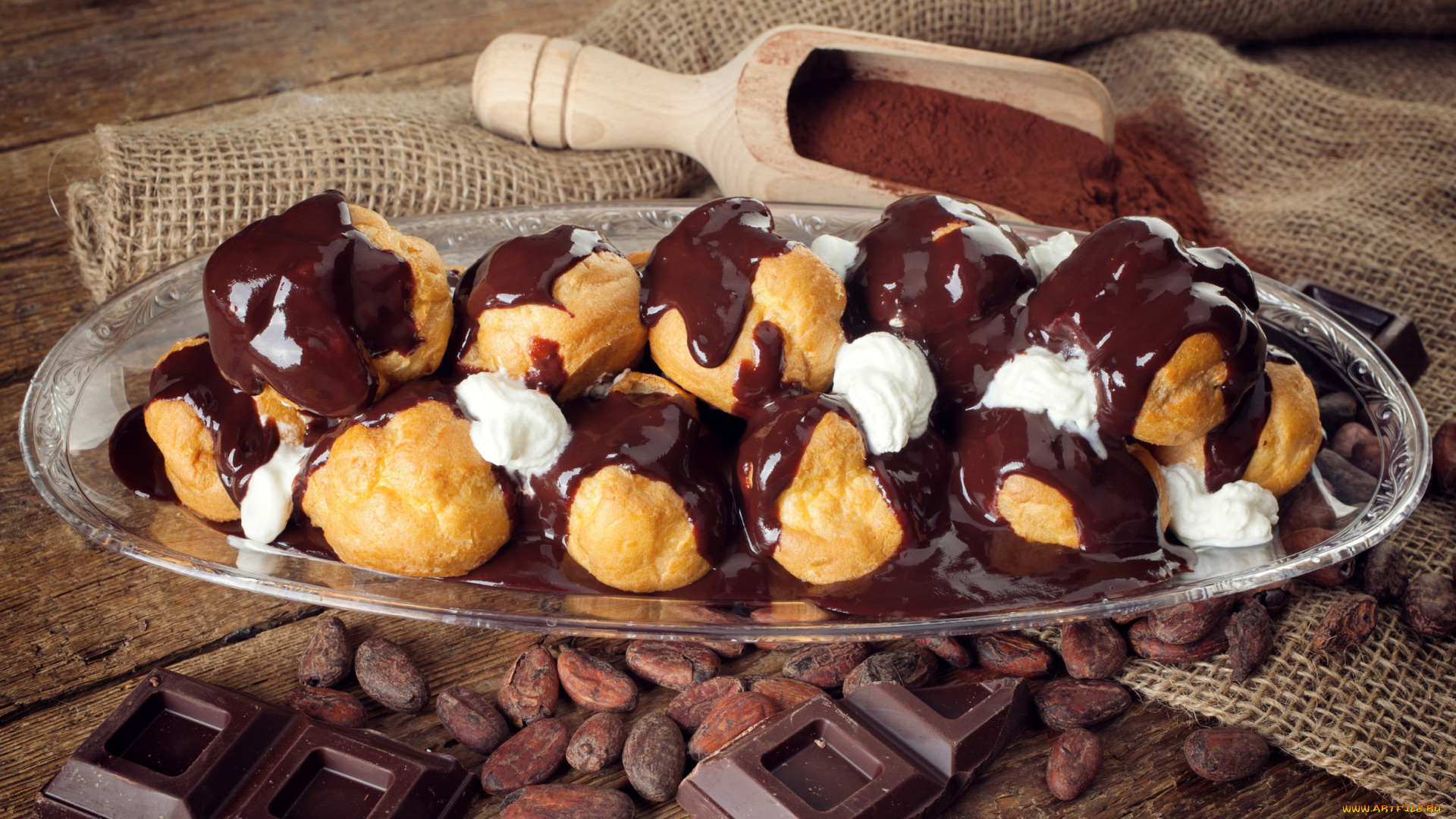 еда, пирожные, , кексы, , печенье, шоколад, какао, заварные