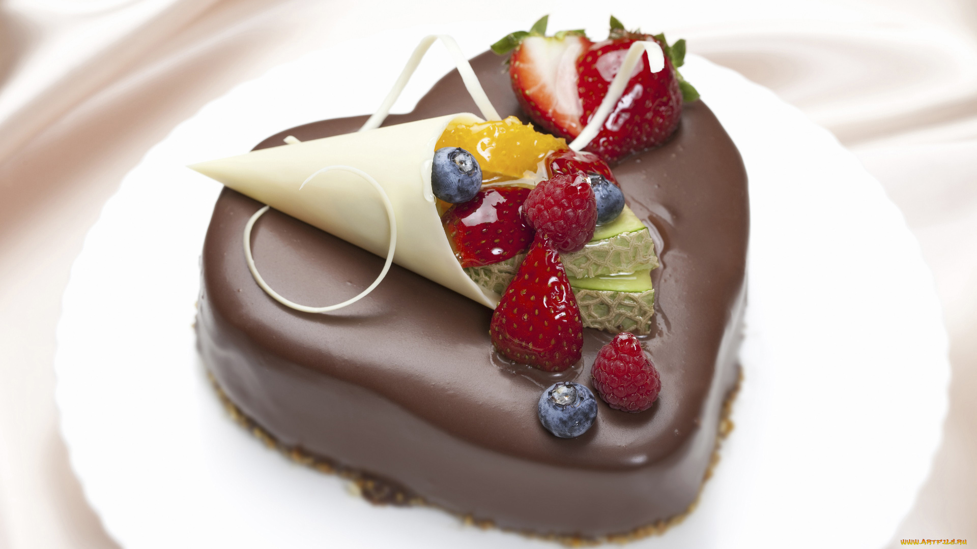 еда, пирожные, , кексы, , печенье, шоколадное, пирожное, клубника, малина