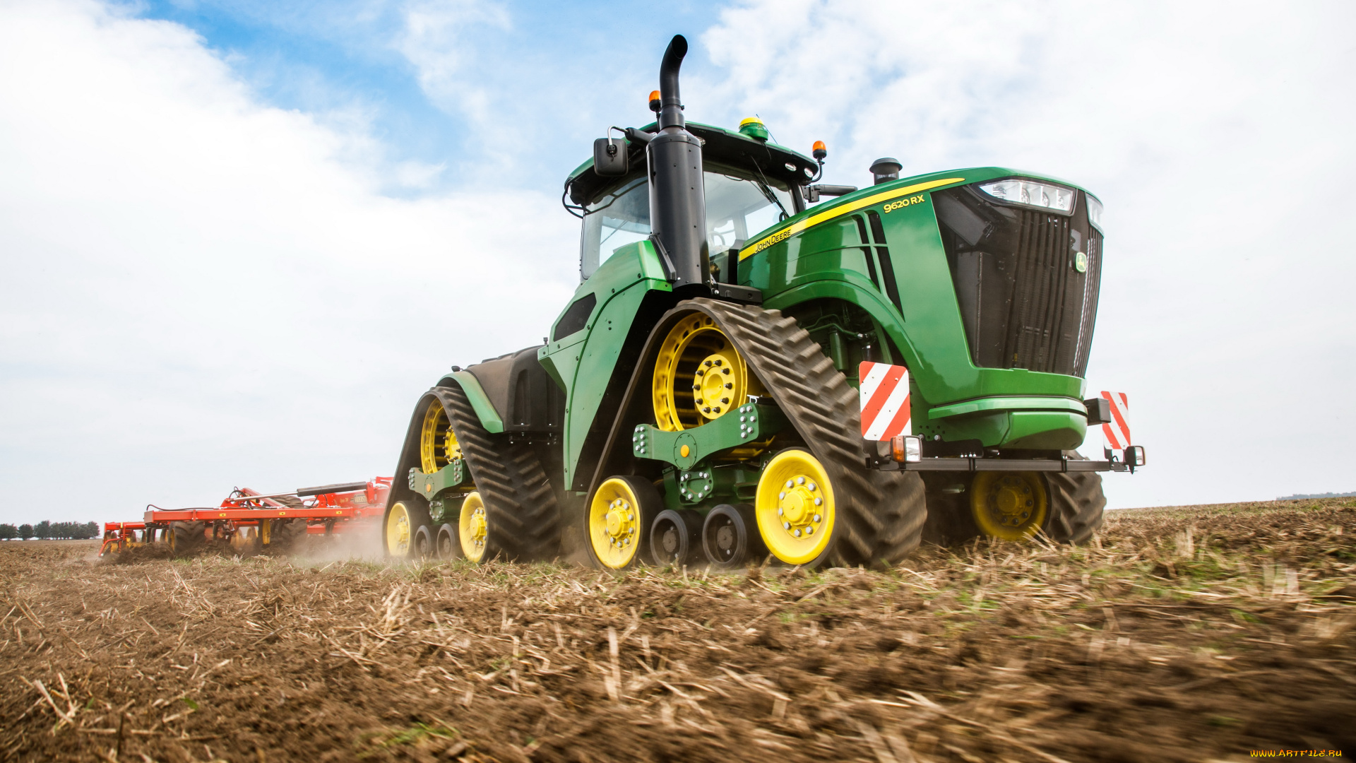 техника, тракторы, на, гусенецах, john, deere