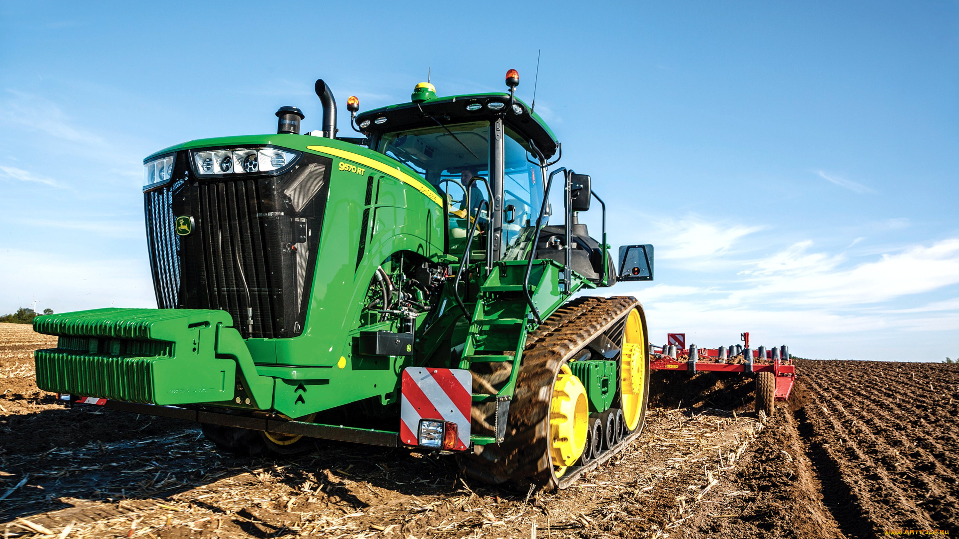 техника, тракторы, на, гусенецах, john, deere