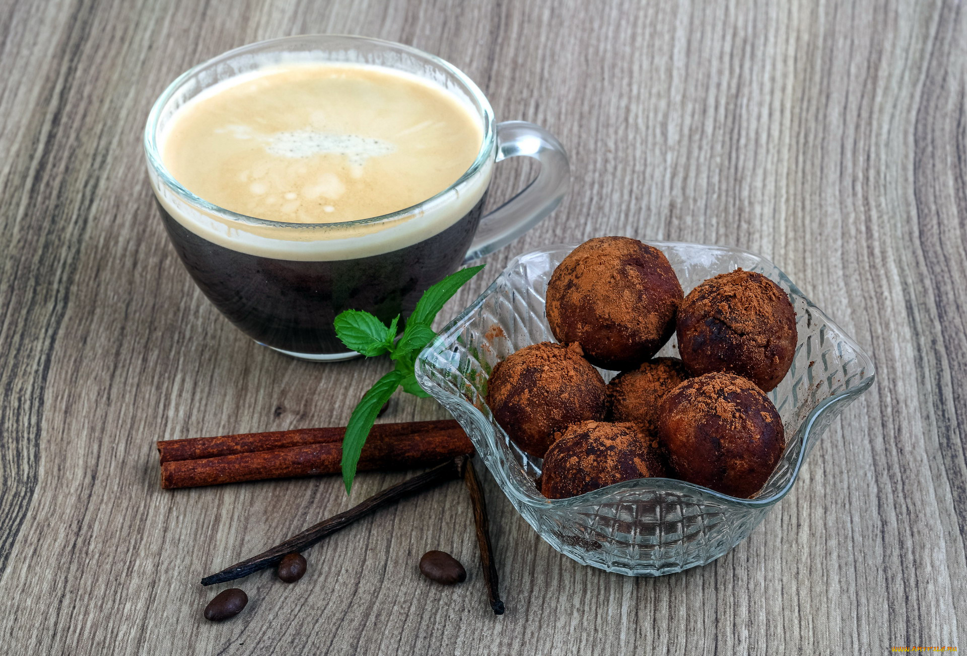 еда, кофе, , кофейные, зёрна, шоколадные, пирожные, зерна, мята, корица, ваниль