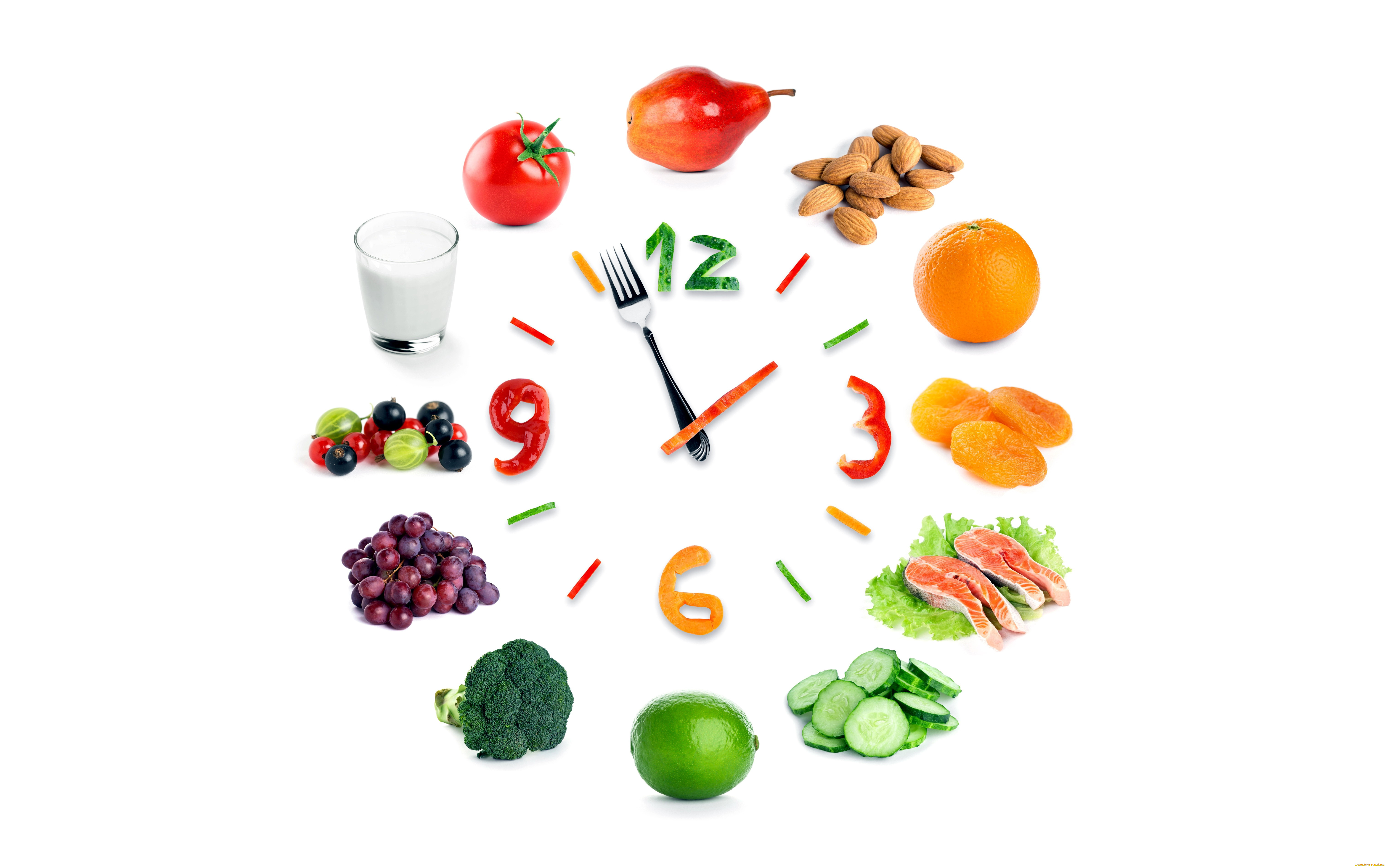 еда, разное, фрукты, рыба, овощи, орехи, ягоды