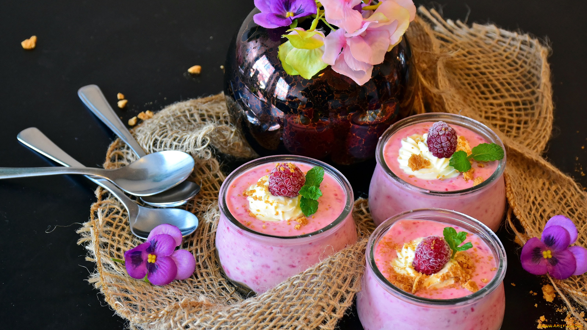 еда, мороженое, , десерты, малина, десерт