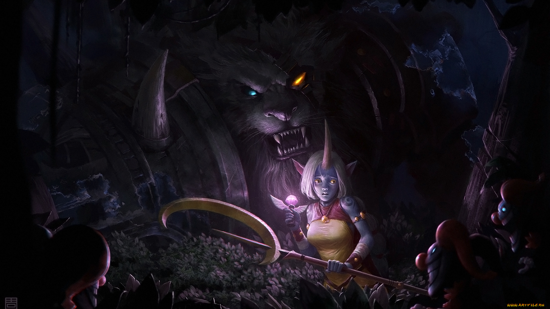 видео, игры, league, of, legends, league, of, legends, rengar, soraka