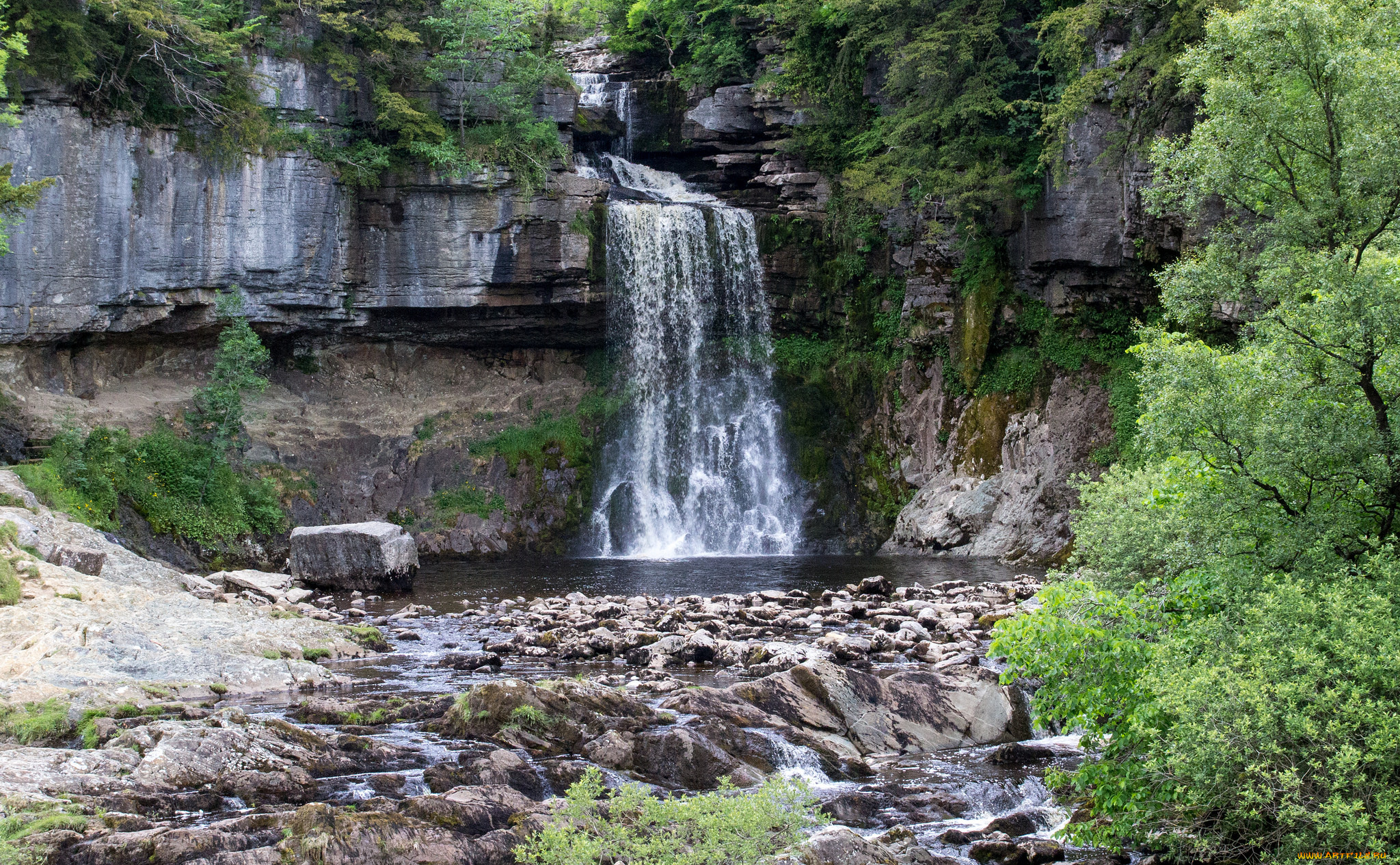 природа, водопады, простор