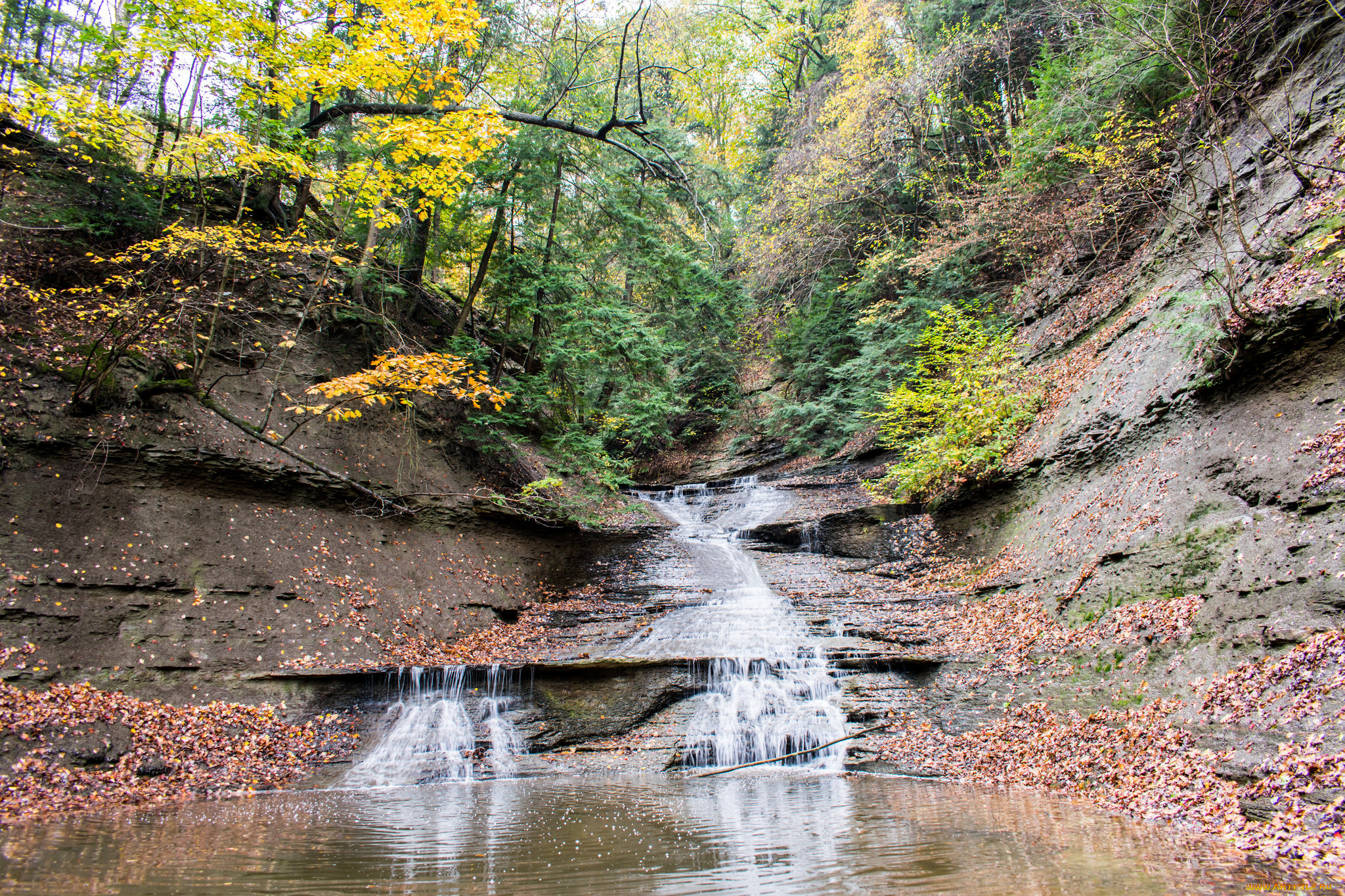 природа, водопады, простор