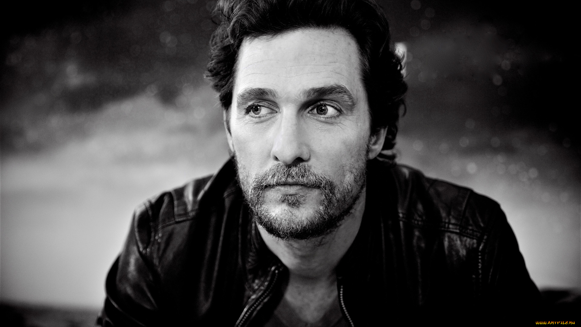 мужчины, matthew, mcconaughey, куртка, актер, борода, лицо