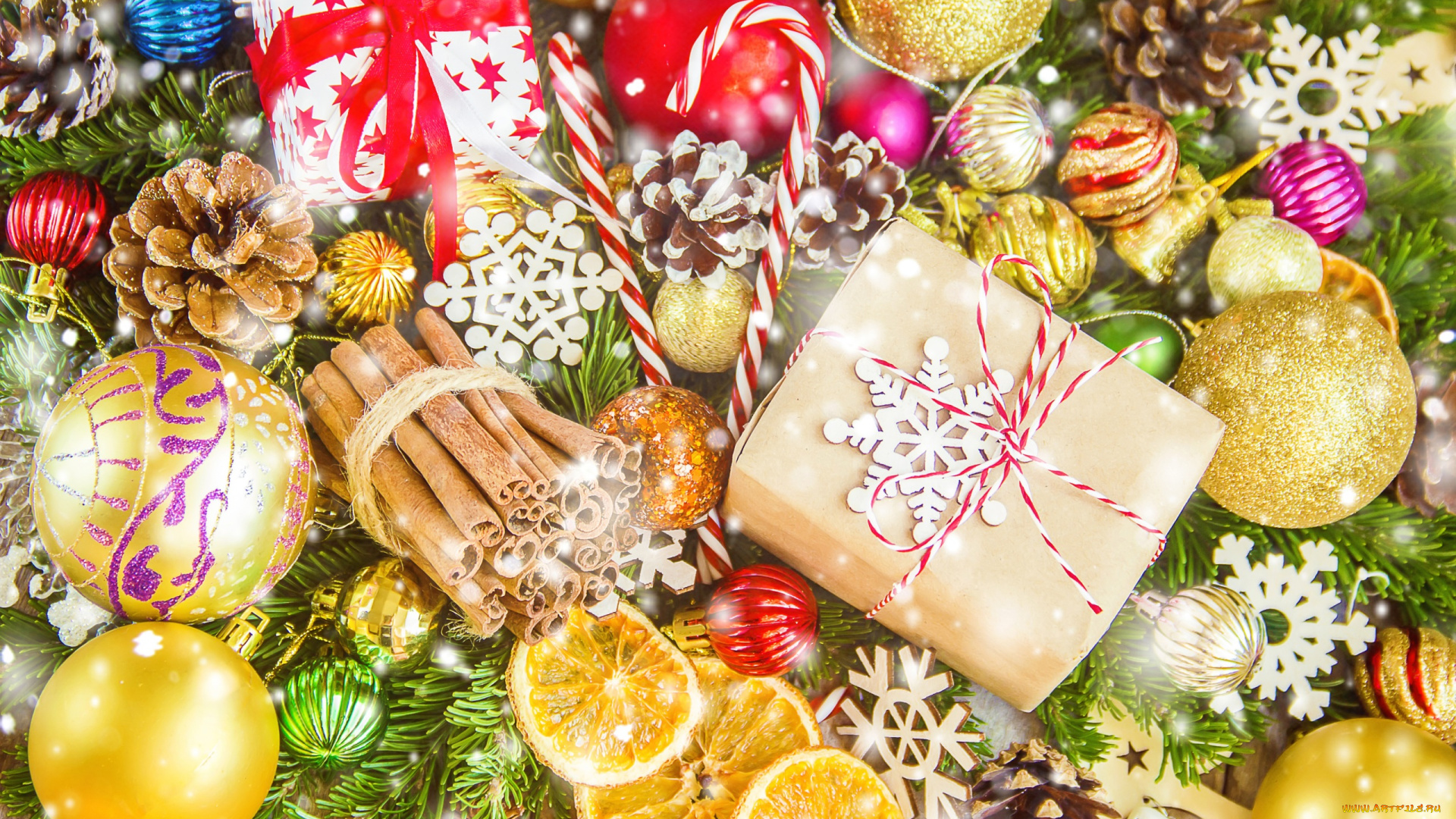 праздничные, -, разное, , новый, год, подарок, шары, шишки