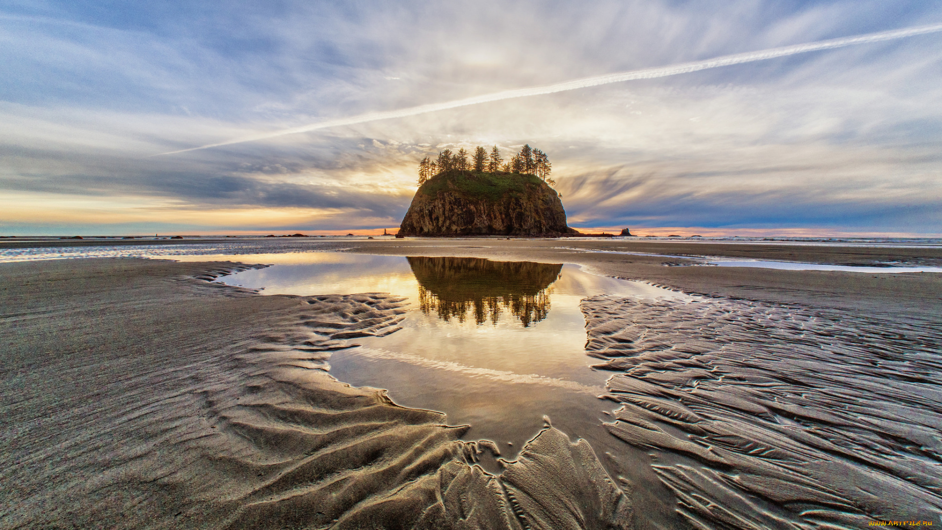 природа, побережье, простор