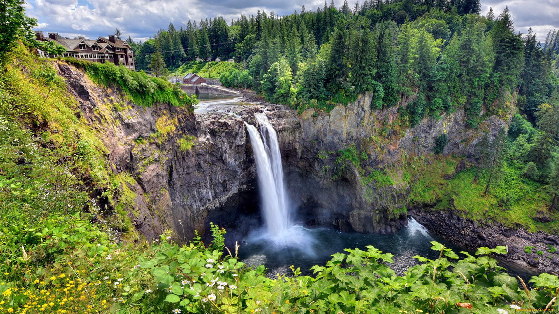 природа, водопады, простор
