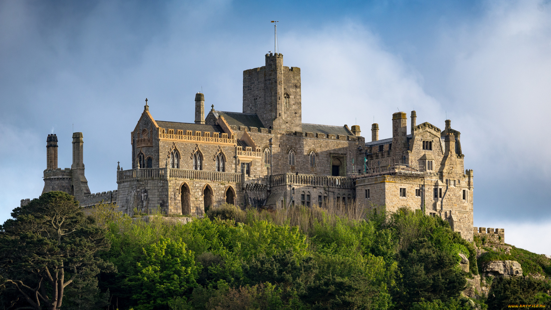 st, michael`s, mount, города, крепость, мон-сен-мишель, , франция, простор