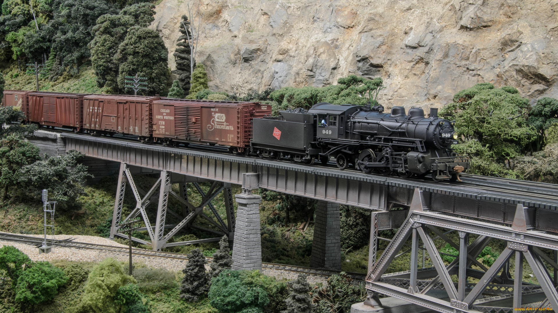 техника, паровозы, локомотив, состав